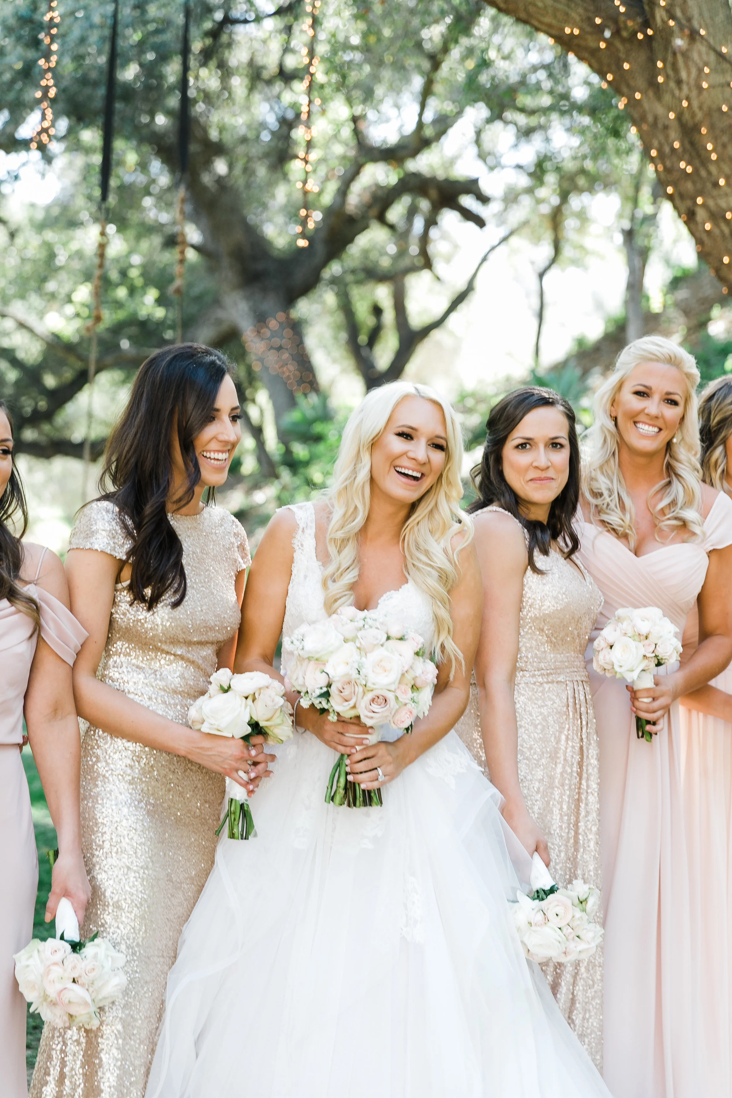 NFL Player Wedding in White and Blush | Leah Marie Photography | Michelle Garibay Events