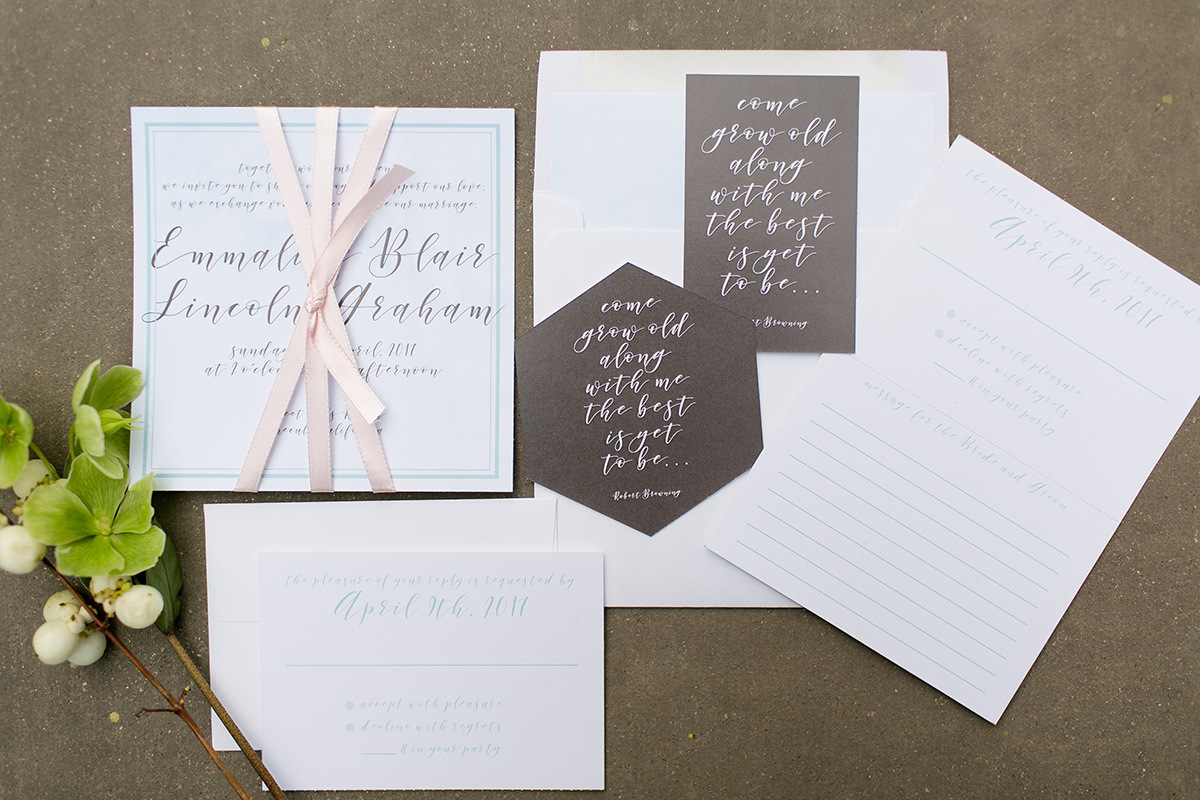 Slate Blue and Greenery Ranch Wedding Inspiration | Leah Marie Photography | Michelle Garibay Events