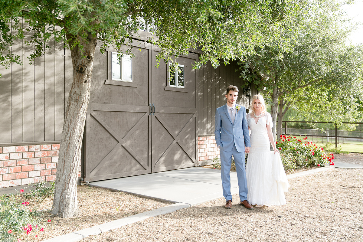 Slate Blue and Greenery Ranch Wedding Inspiration | Leah Marie Photography | Michelle Garibay Events