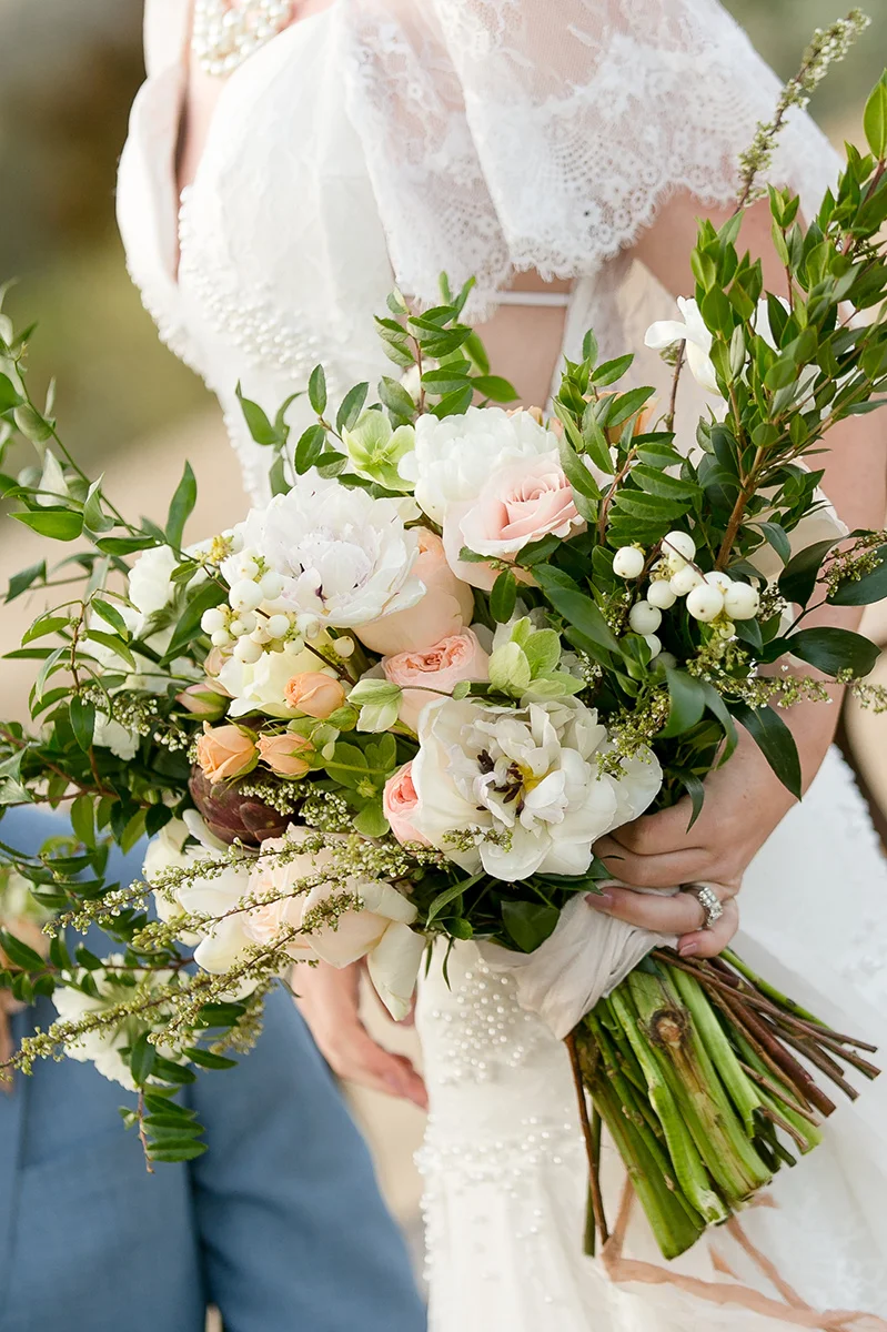 Slate Blue and Greenery Ranch Wedding Inspiration | Leah Marie Photography | Michelle Garibay Events