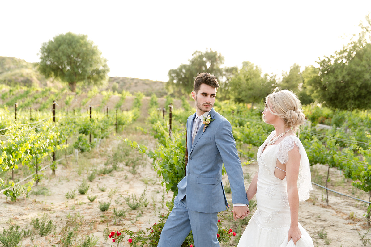 Slate Blue and Greenery Ranch Wedding Inspiration | Leah Marie Photography | Michelle Garibay Events