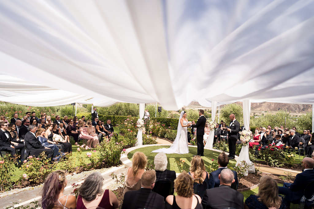 Brian Leahy Photo | Michelle Garibay Events | Luxury Temecula Wedding | La La Land Purple Wedding | Hollywood Glam Wedding | Fabric Canopy Ceremony
