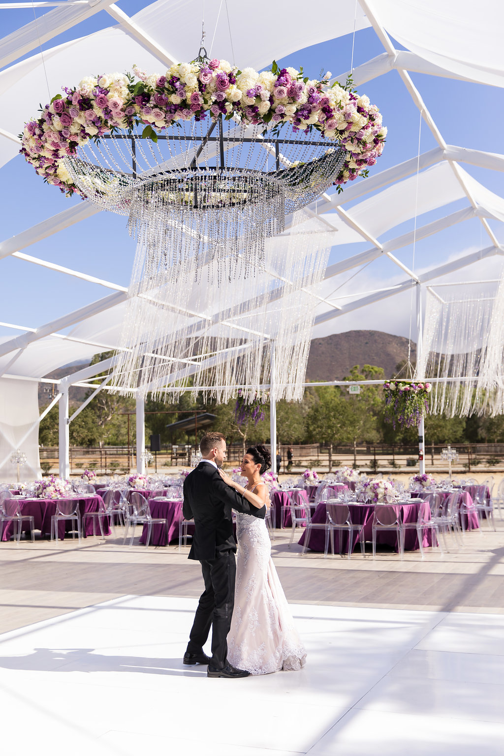 Brian Leahy Photo | Michelle Garibay Events | Luxury Temecula Wedding | La La Land Purple Wedding | Hollywood Glam Wedding
