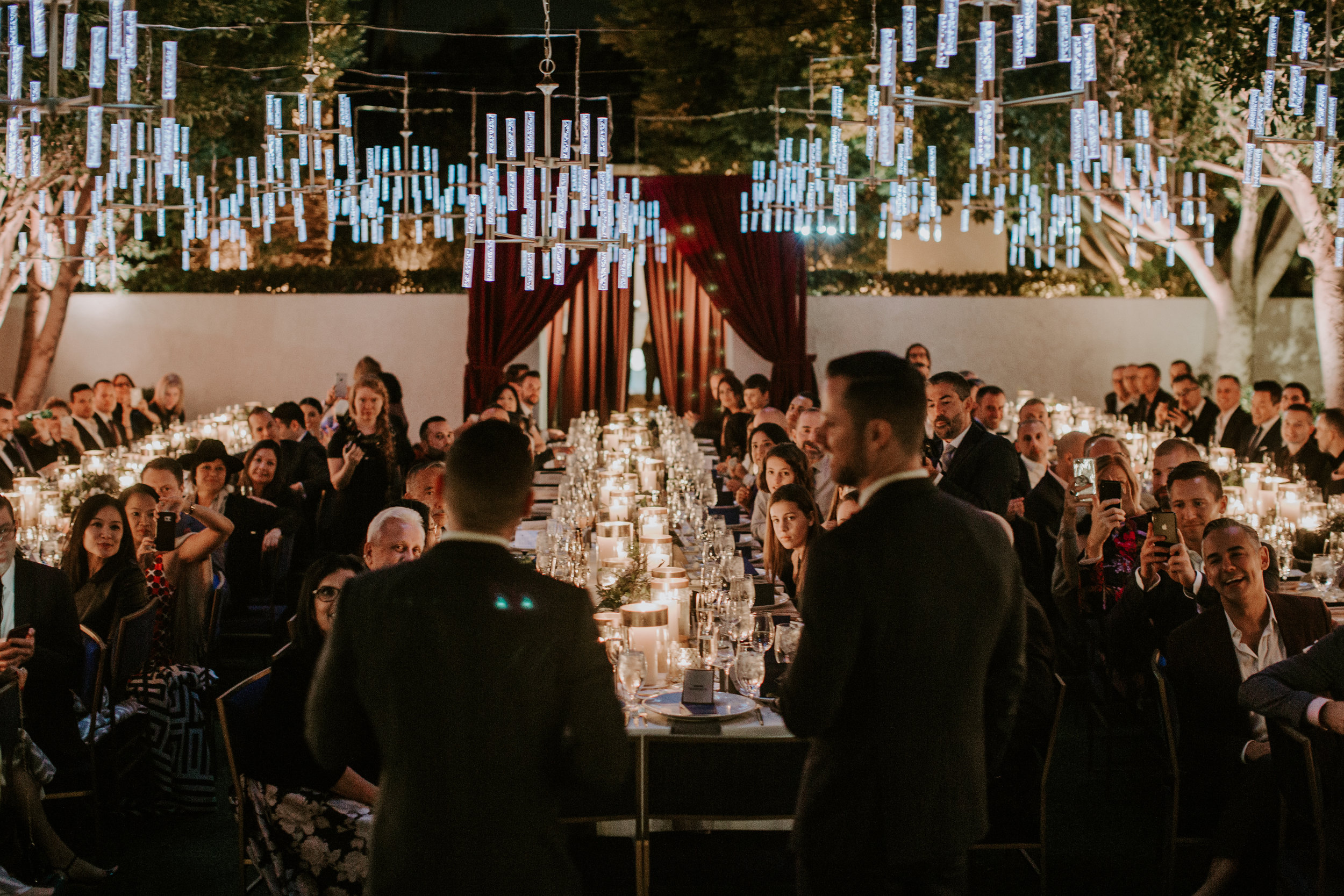 Michelle Garibay Events | Rouxby | Avalon Palm Springs | Masculine Chic Wedding in Navy and Gray