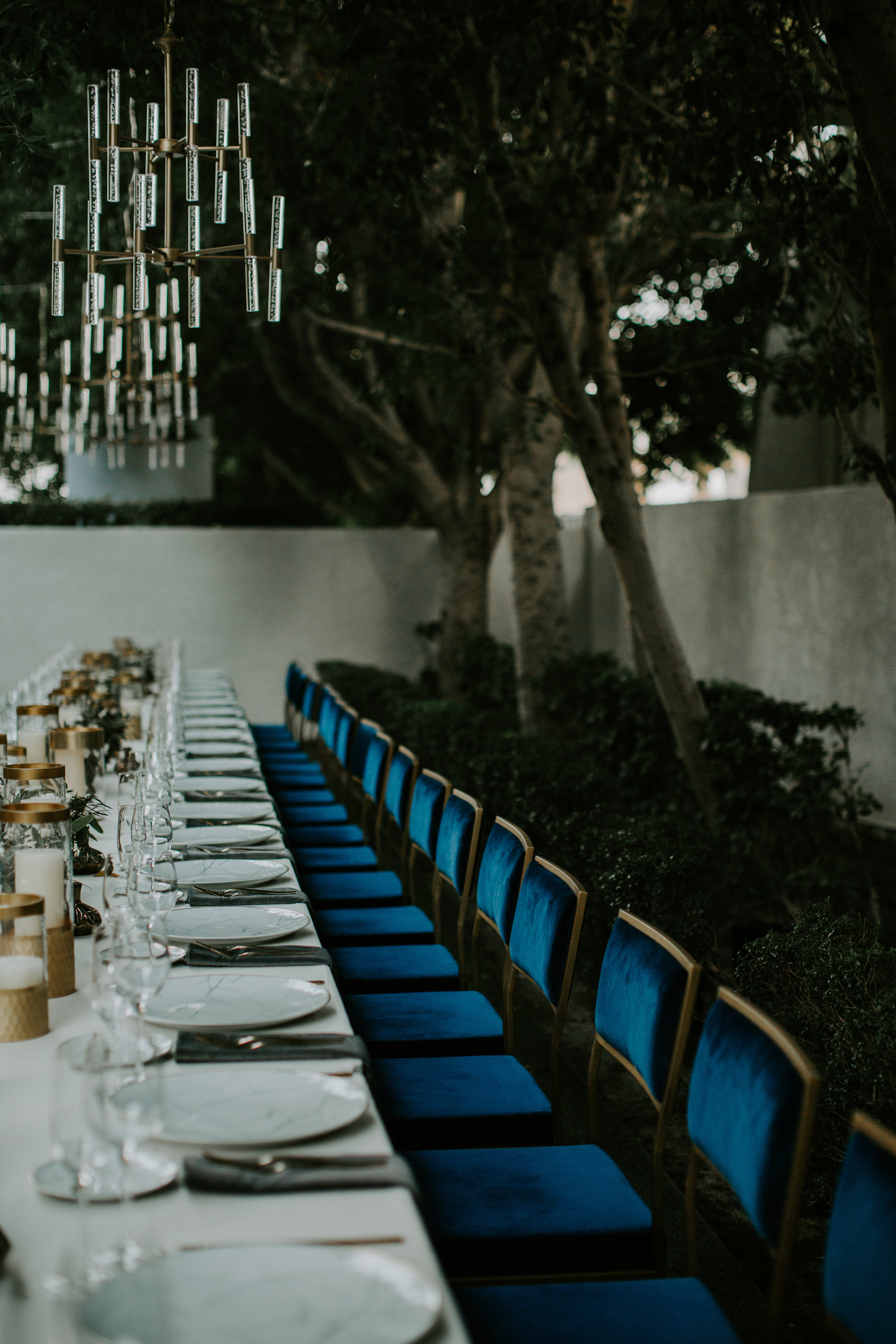 Michelle Garibay Events | Rouxby | Avalon Palm Springs | Masculine Chic Wedding in Navy and Gray