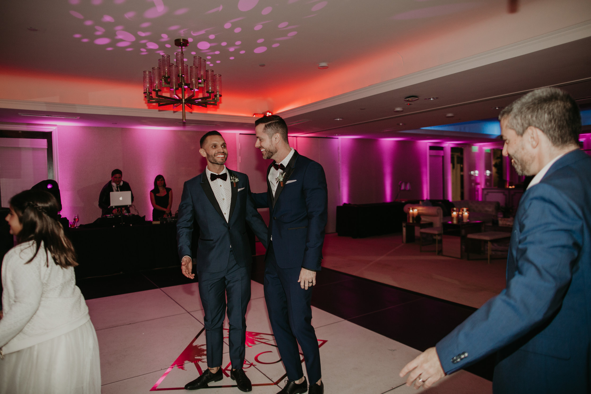 Michelle Garibay Events | Rouxby | Avalon Palm Springs | Masculine Chic Wedding in Navy and Gray