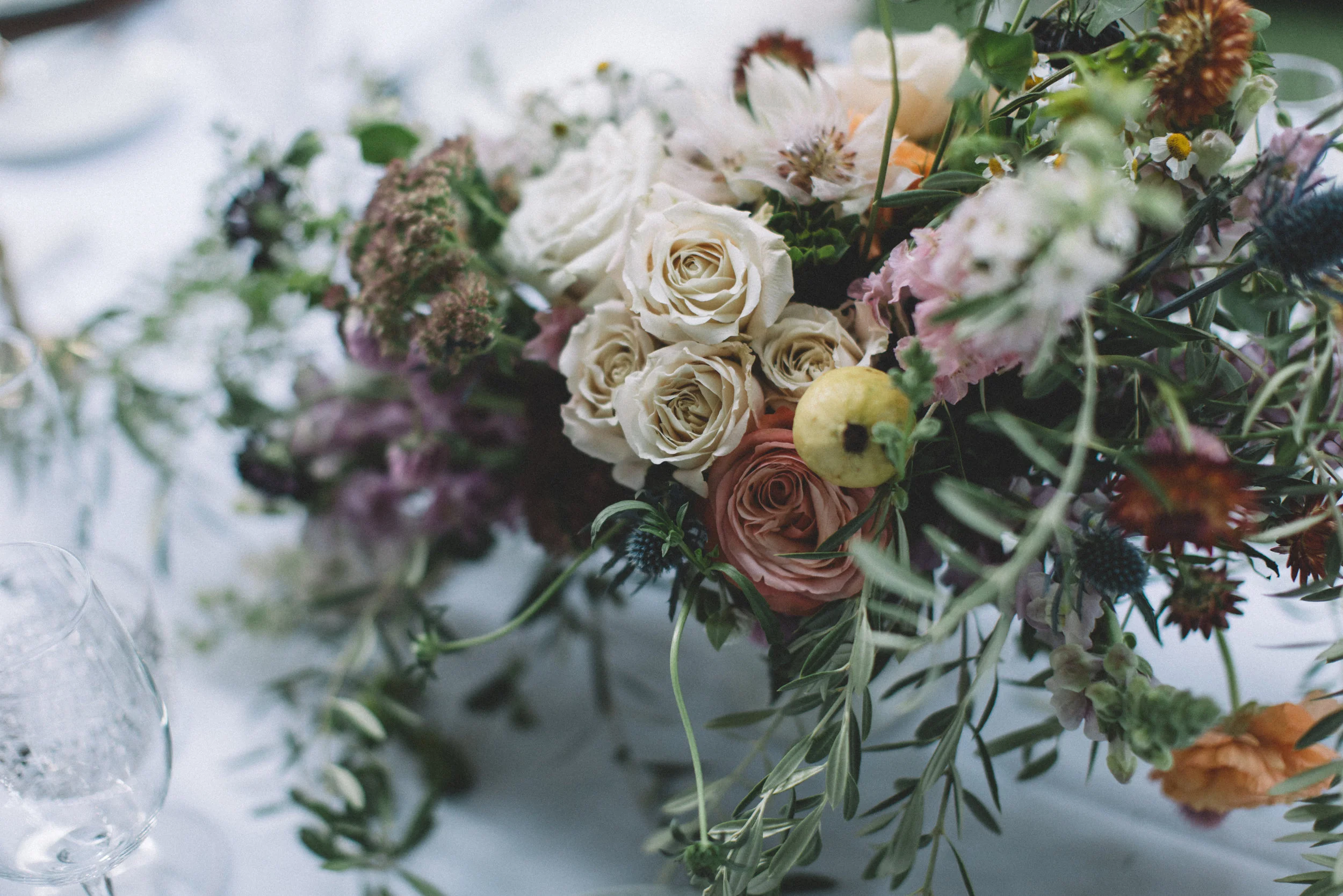 Michelle Garibay Events | Jenavieve Belair | Avalon Palm Springs | Modern Style Meets Farm-to-Table in Fig, Peach and Dusty Mauve