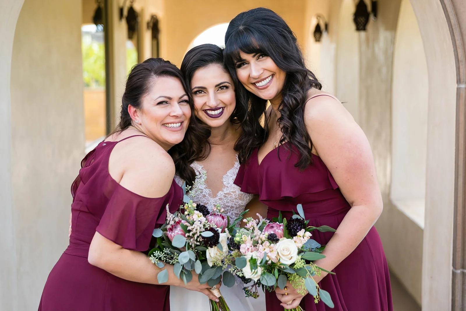 Organic Elegant Wine Country Wedding in Burgundy and Gold | Michelle Garibay Events | Leah Marie Photography | Fazeli Cellars