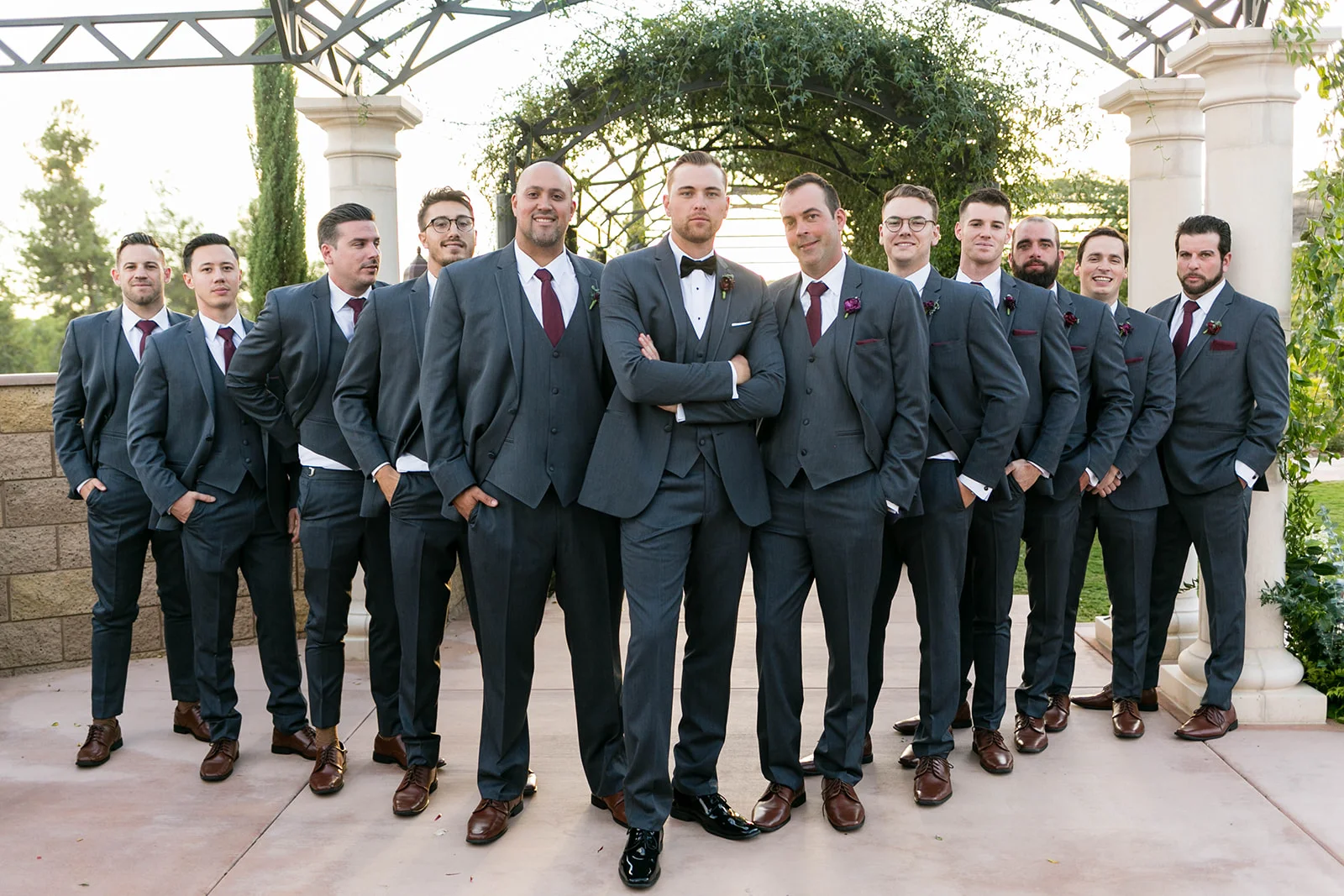 Organic Elegant Wine Country Wedding in Burgundy and Gold | Michelle Garibay Events | Leah Marie Photography | Fazeli Cellars