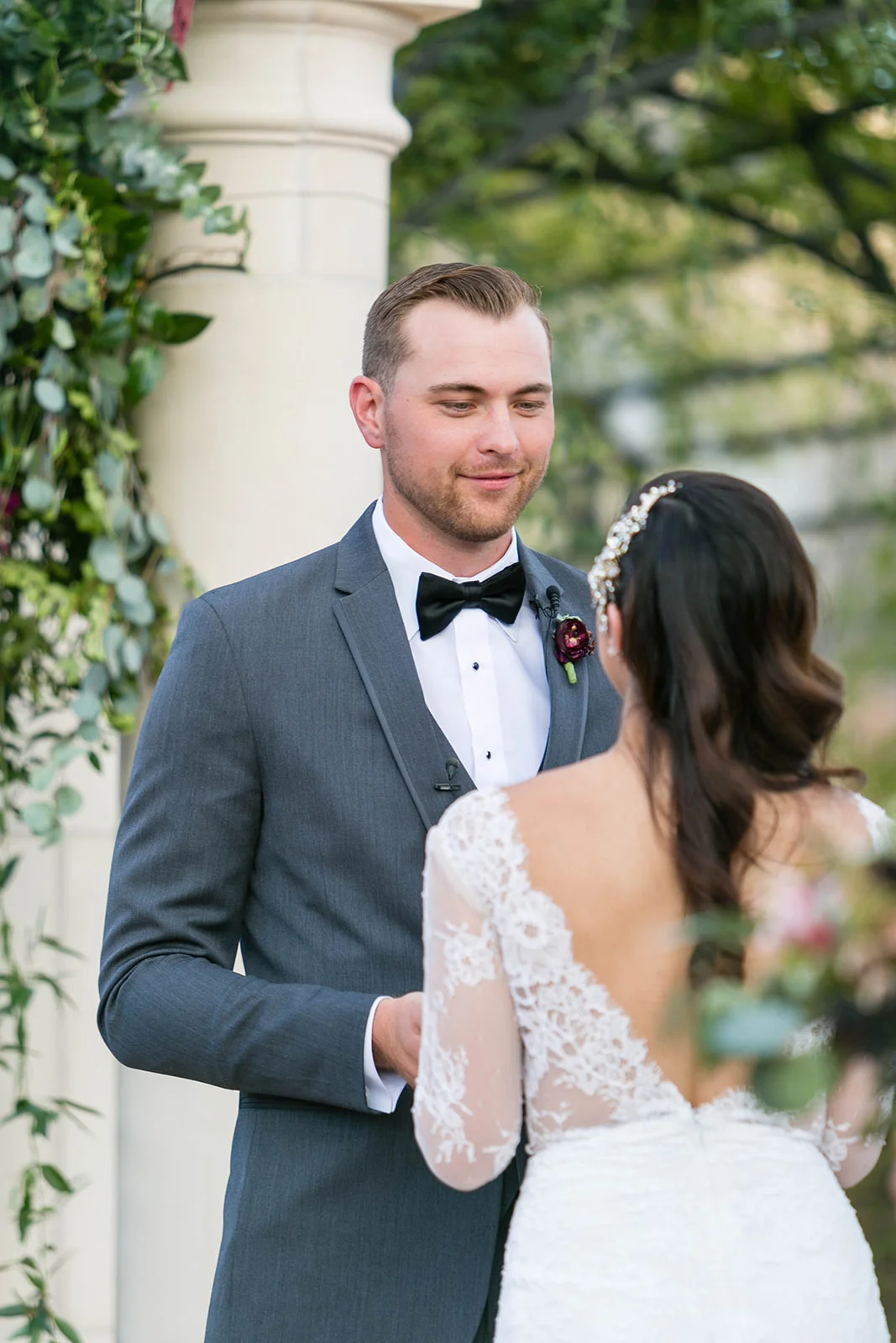 Organic Elegant Wine Country Wedding in Burgundy and Gold | Michelle Garibay Events | Leah Marie Photography | Fazeli Cellars