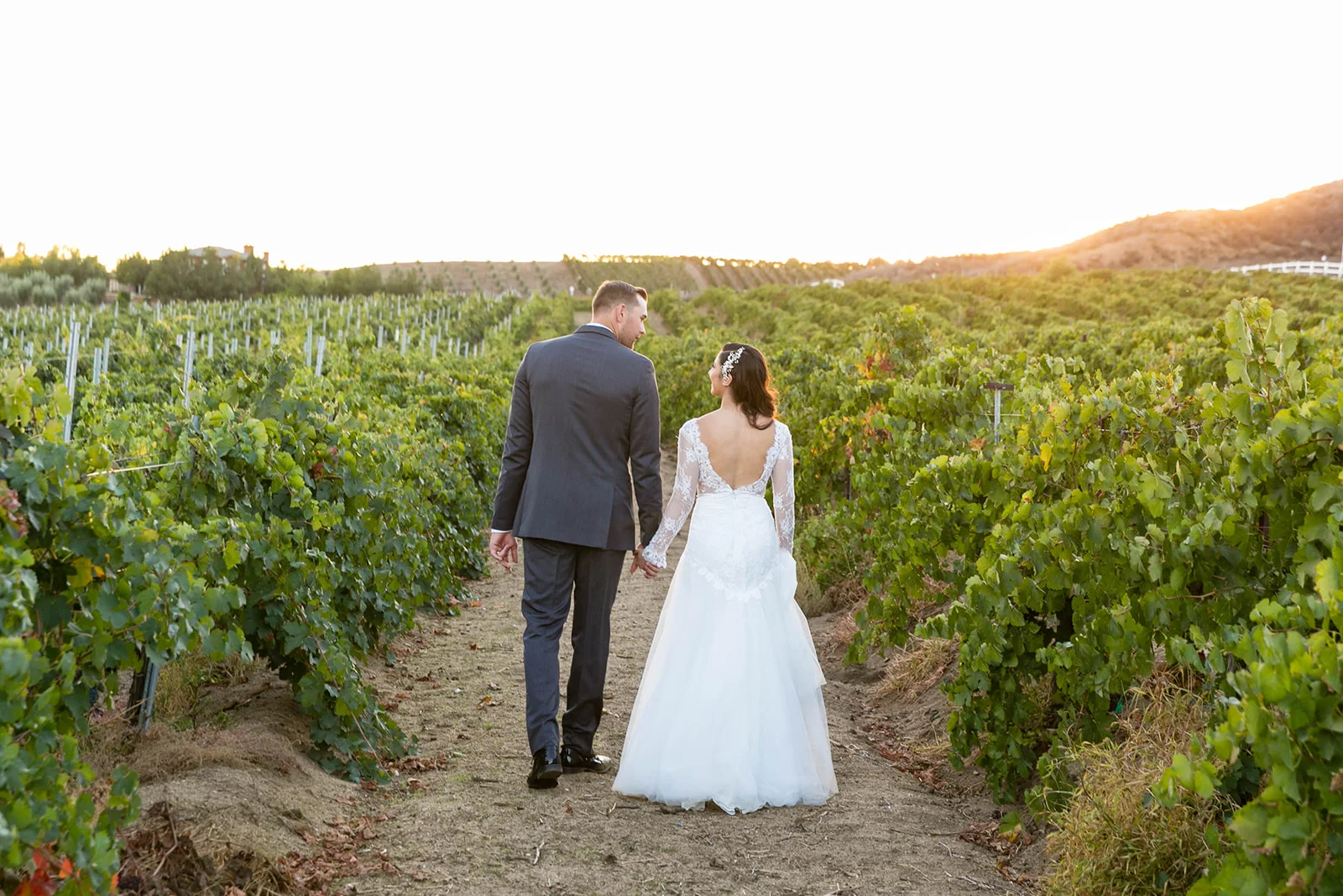Organic Elegant Wine Country Wedding in Burgundy and Gold | Michelle Garibay Events | Leah Marie Photography | Fazeli Cellars