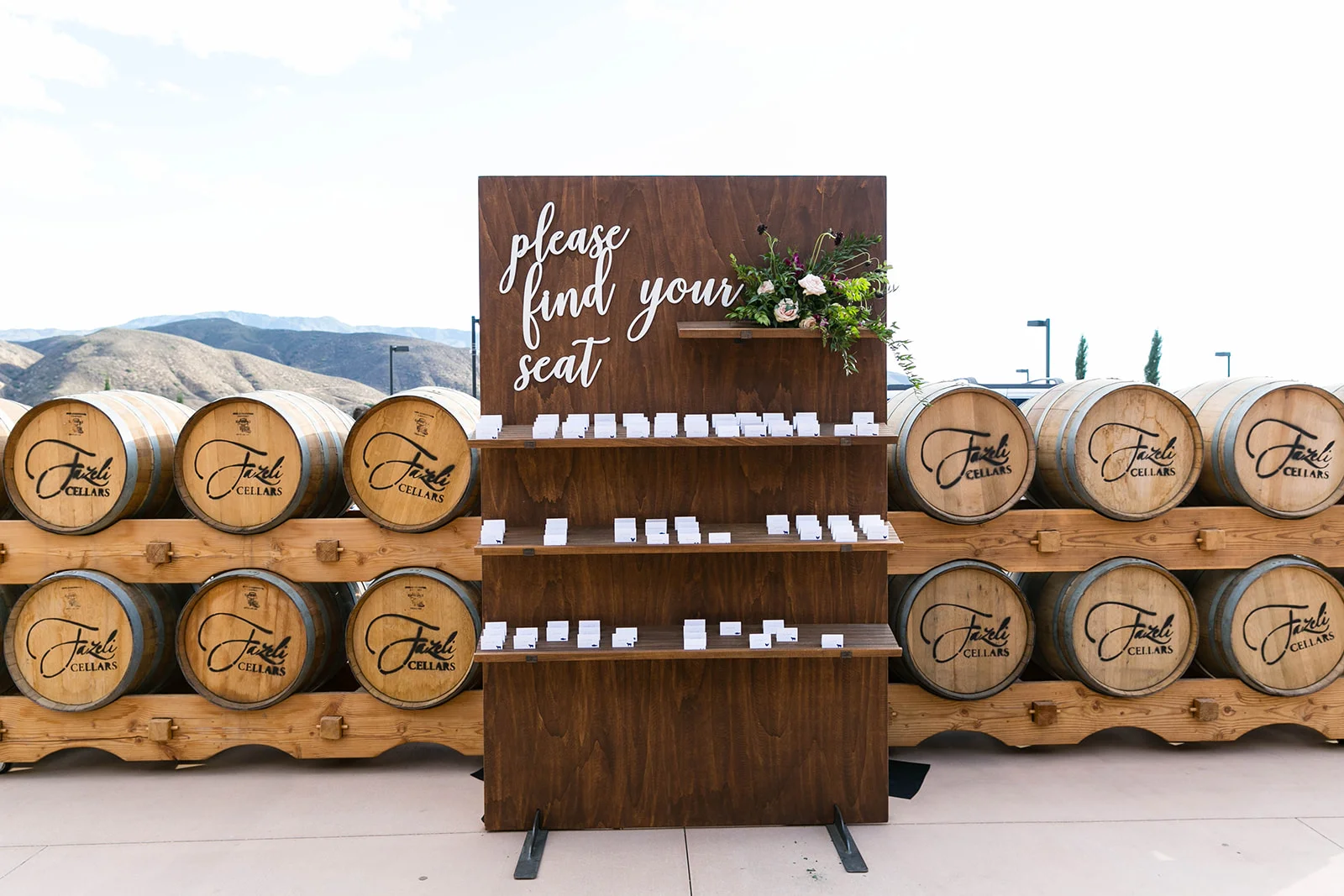 Organic Elegant Wine Country Wedding in Burgundy and Gold | Michelle Garibay Events | Leah Marie Photography | Fazeli Cellars