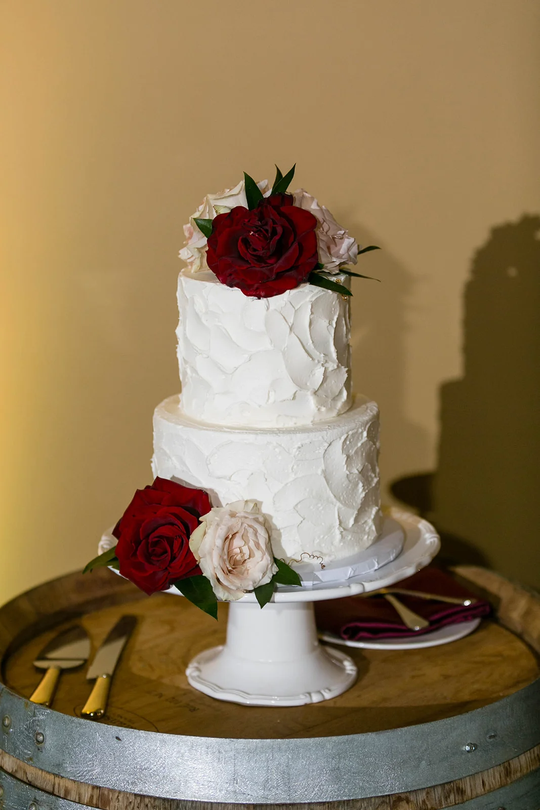 Organic Elegant Wine Country Wedding in Burgundy and Gold | Michelle Garibay Events | Leah Marie Photography | Fazeli Cellars