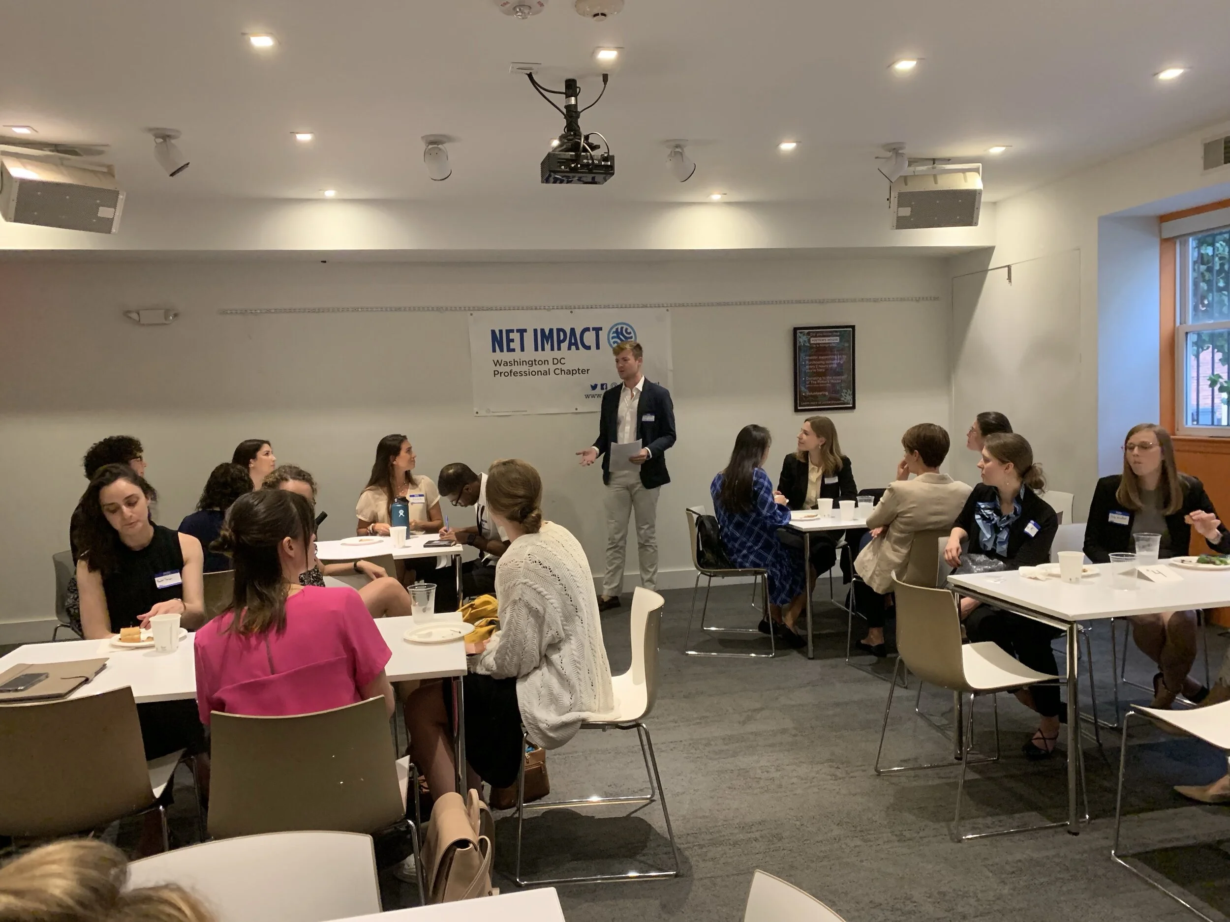  We had a full house at our sold out 2019 Celebrity Networking event! Attendees participated in roundtable sessions with a variety of local “celebrities” working in the sustainability and social impact spaces. These small groups facilitated networkin