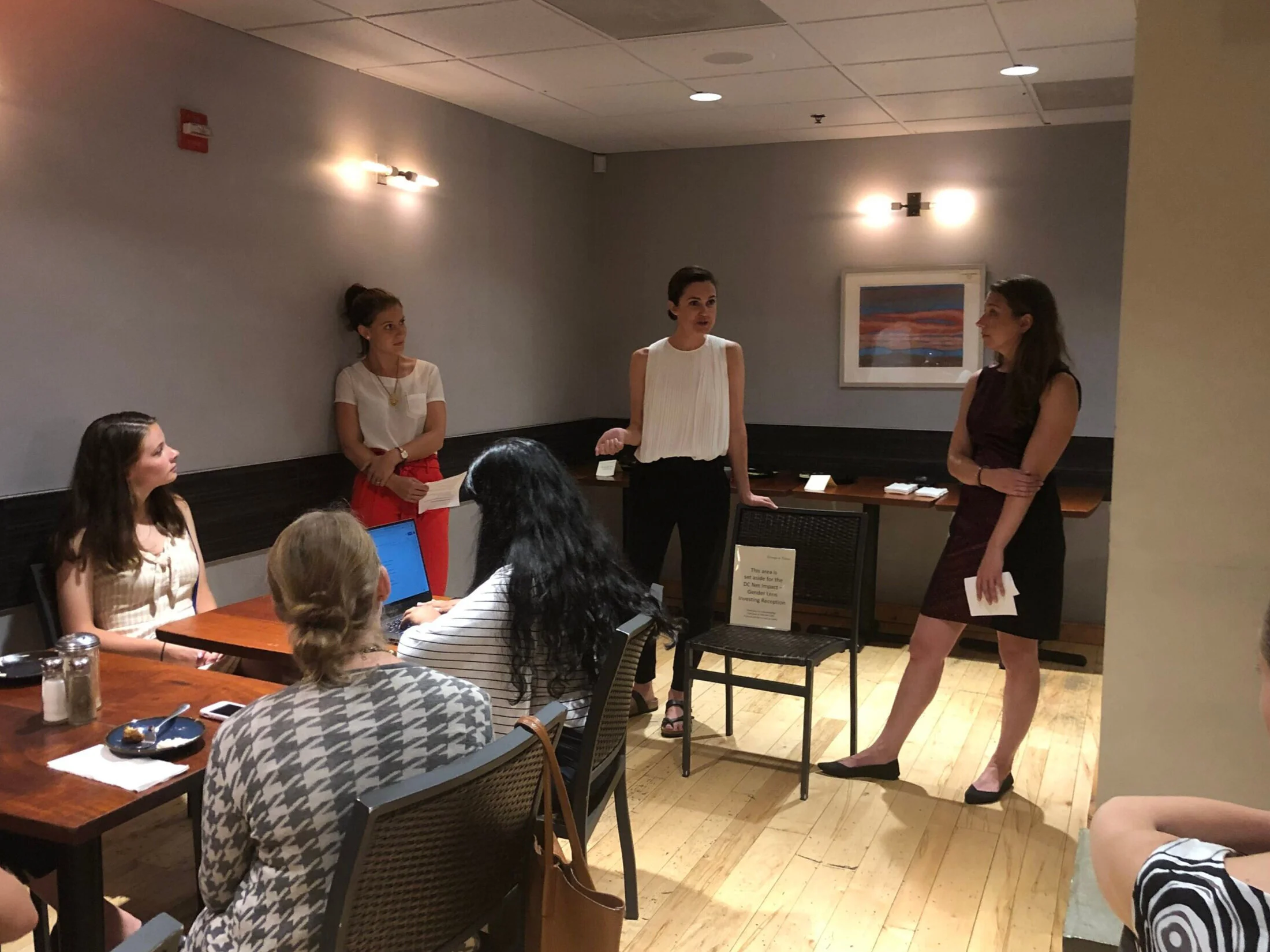 At our Gender Lens Investing event, attendees heard from Leah Moehlig from Calvert Investments and Leigh Moran from Calvert Impact Capital about why gender needs to play a role in our investment choices.