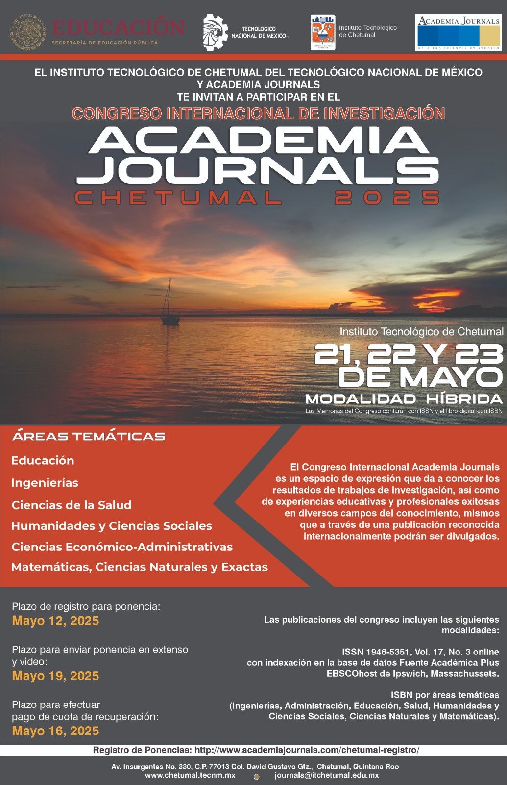 Chetumal, 21-23 mayo