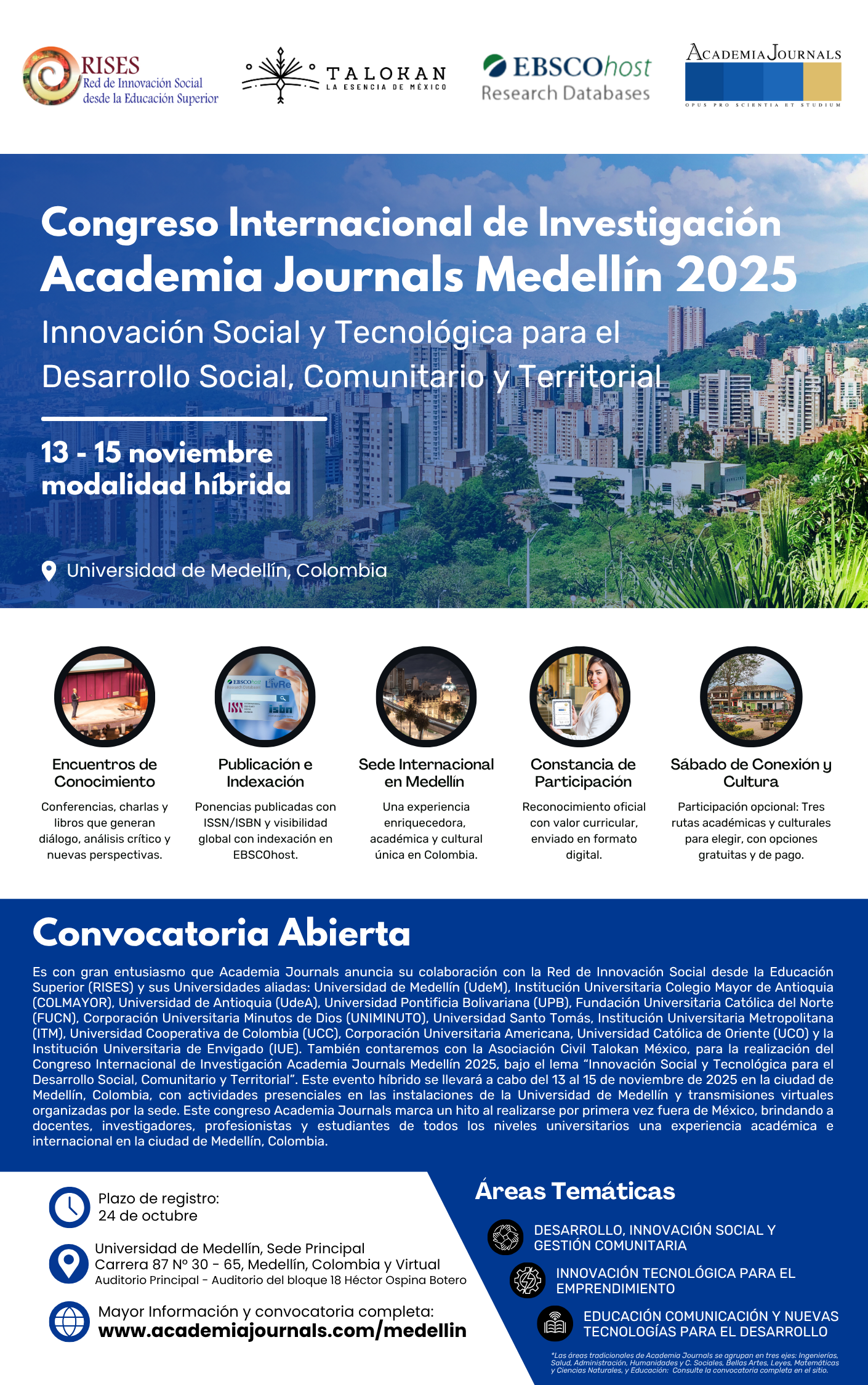 Medellín, Colombia, 13-15 noviembre