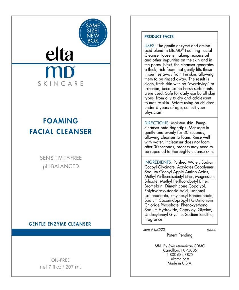 elta md foaming facial cleanser ingredients