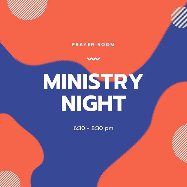 Monday nights we are setting aside 2 hours to let the Holy Spirit minister to us! So come tonight 6:30-8:30 in the prayer room!