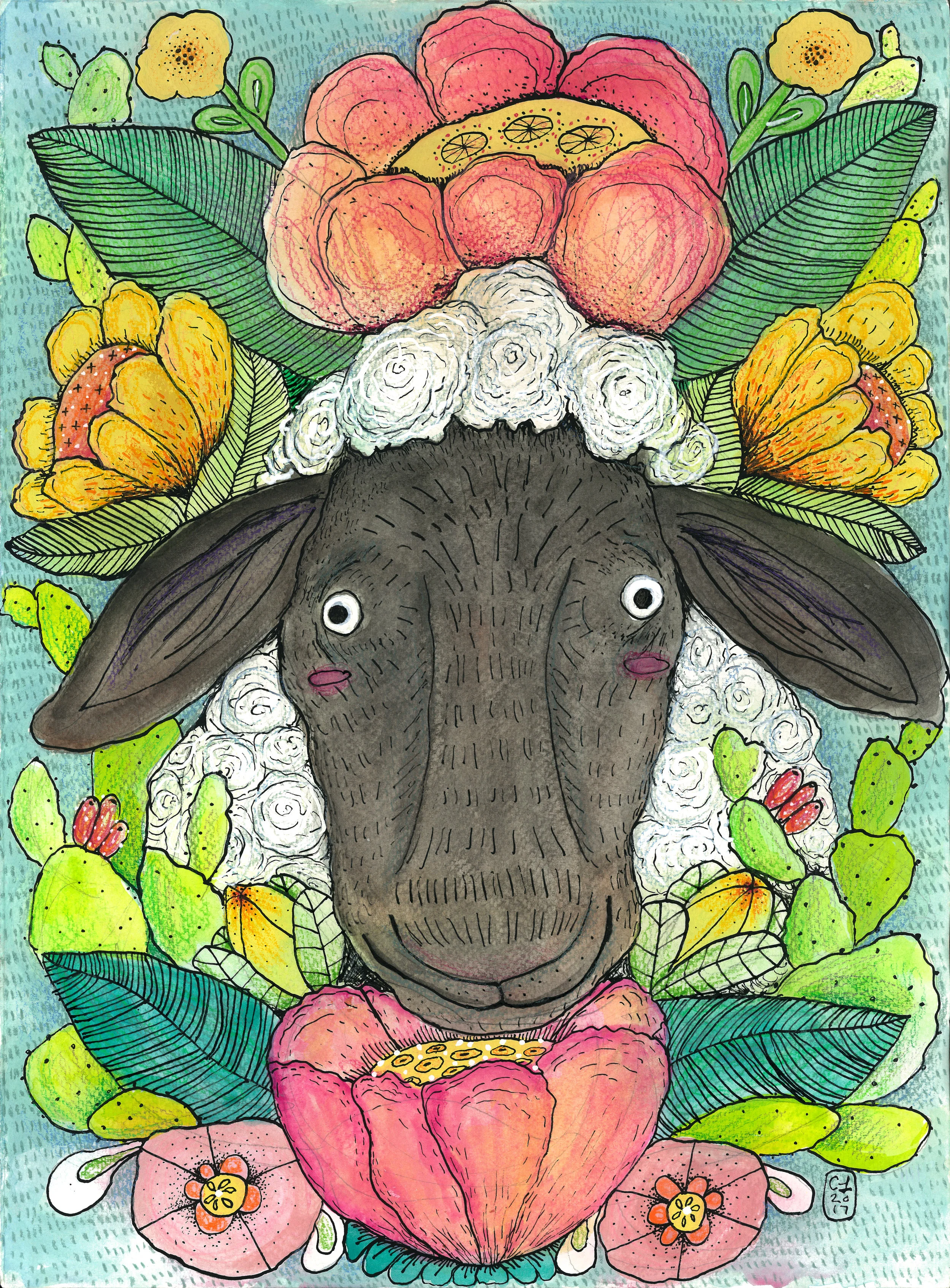 Sheepishly Floral