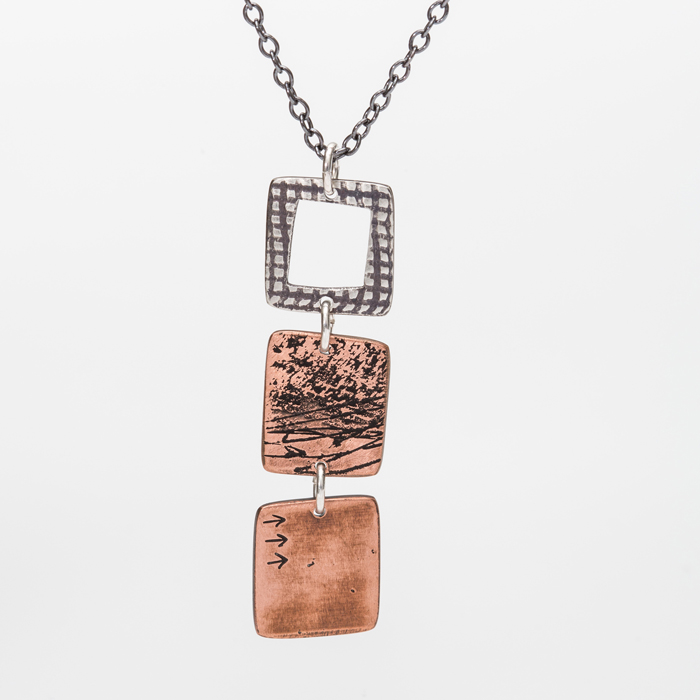 N222 Copper & Silver Viewpoint Stack