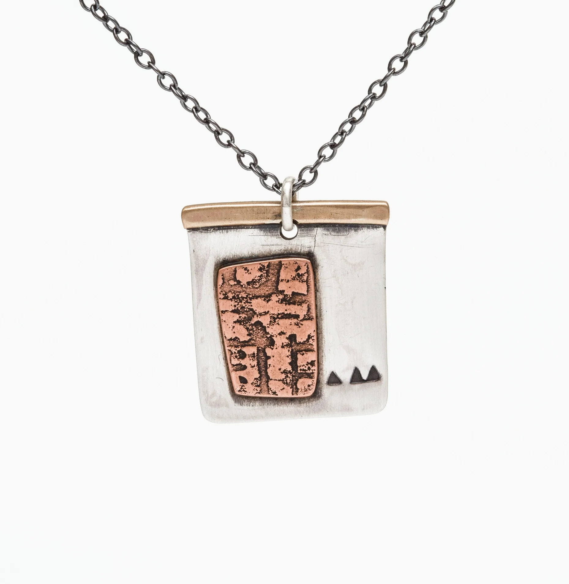 N226 Silver Stamp with Copper