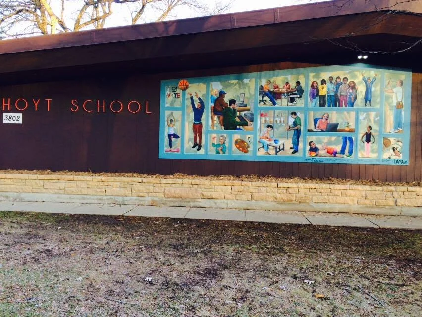 Dedication of the Hoyt School mural