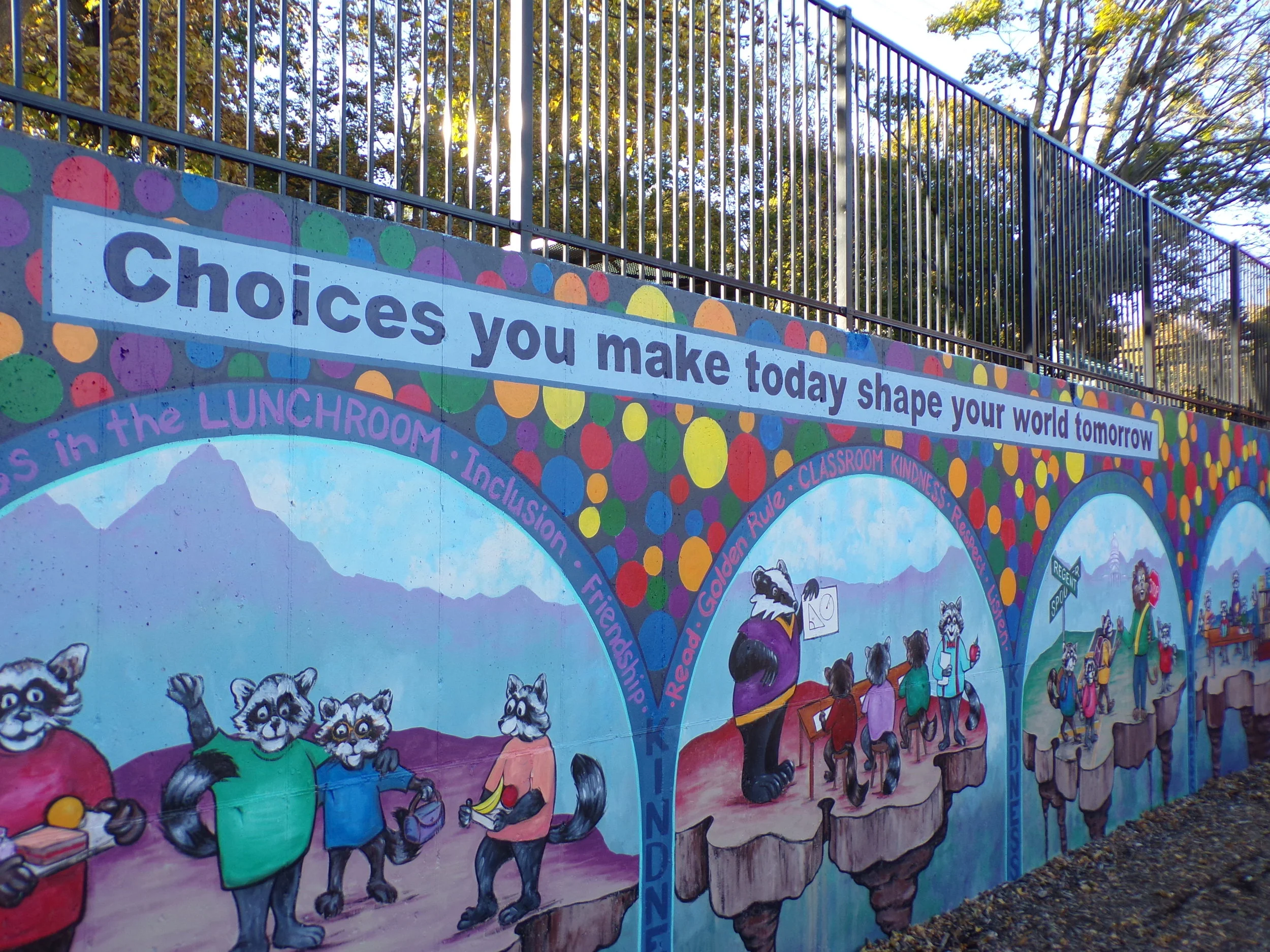 Mural at Randall Elementary School, Madison.