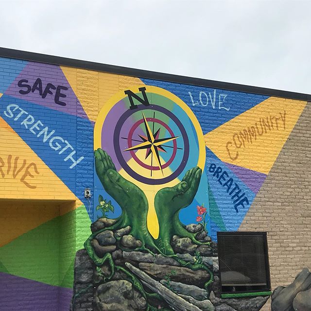 The dedication of the Northside Thrive mural. 8/14/19 at 4:30 pm. Dane County Job Center #murals #danearts