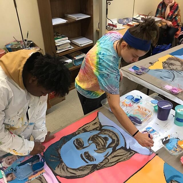Katie Flores&mdash;Dane Arts Mural Arts LaFollette High School Experience

This was my first time working with high school age students, and I was very anxious to say the least. Walking into an unknown building with hundreds of high schoolers honestl