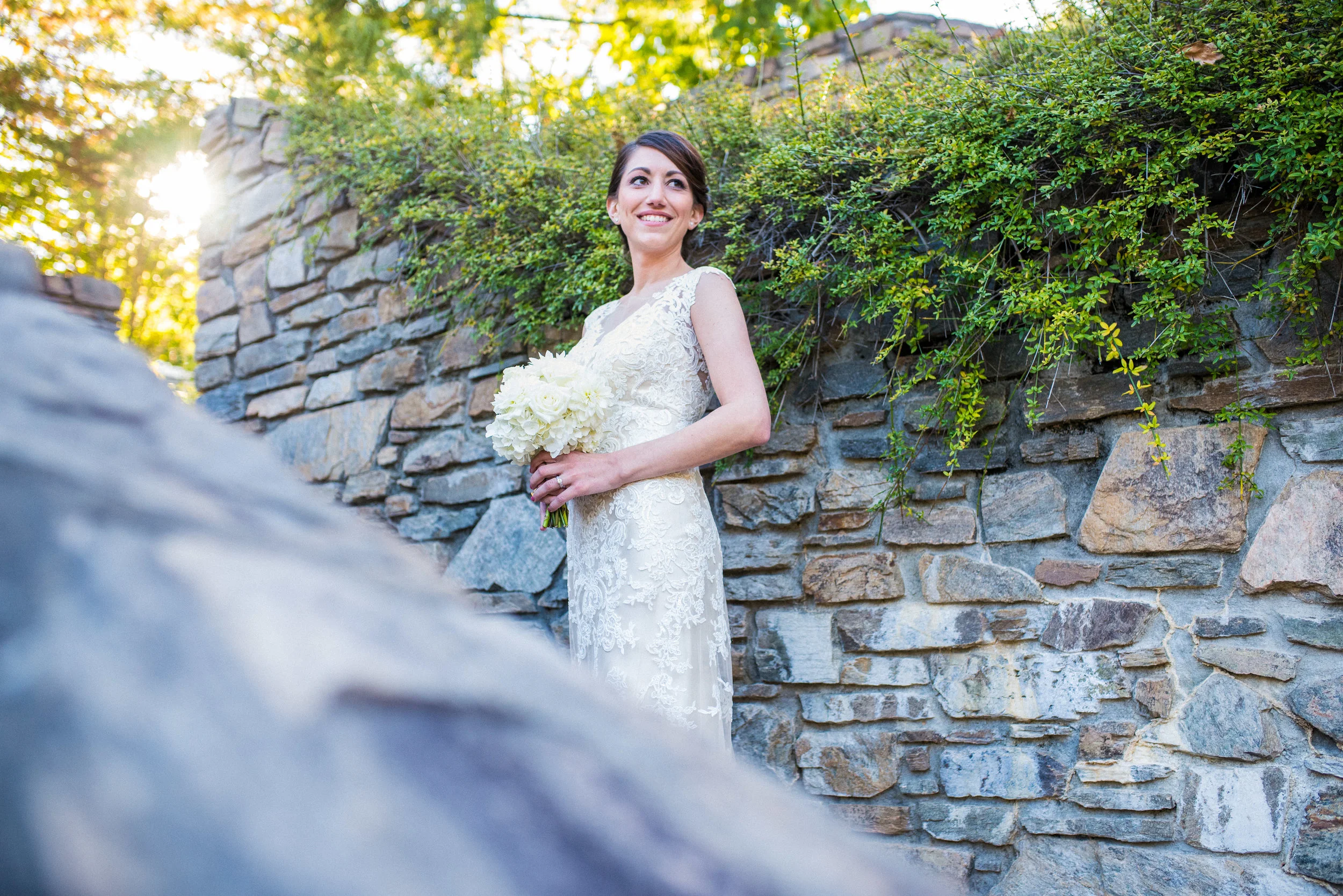 Mountaintop Bridal Portraits - Asheville Wedding Photographer