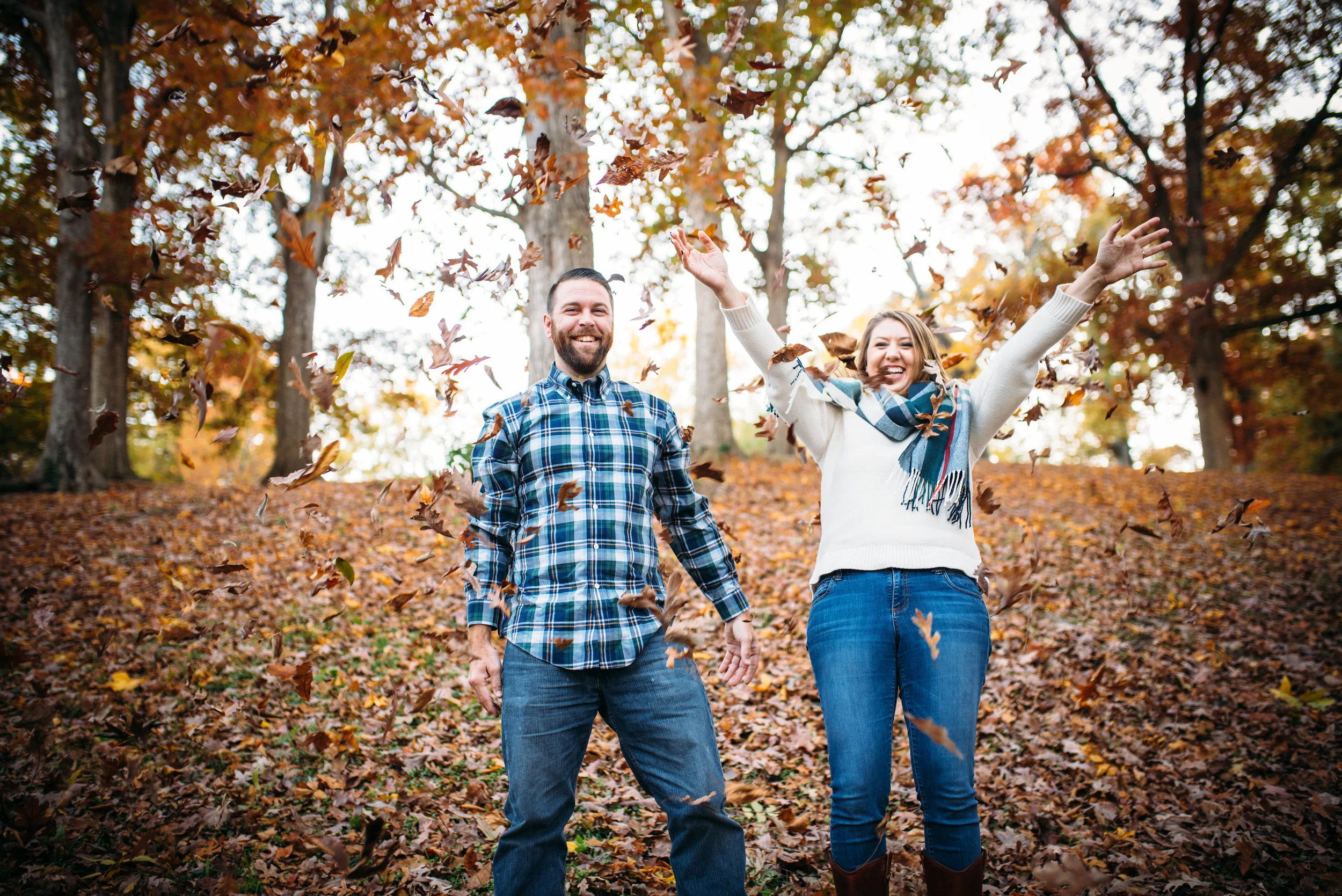 Kaitlin & Hunter & The Russo Family - Dorothea Dix Park Session