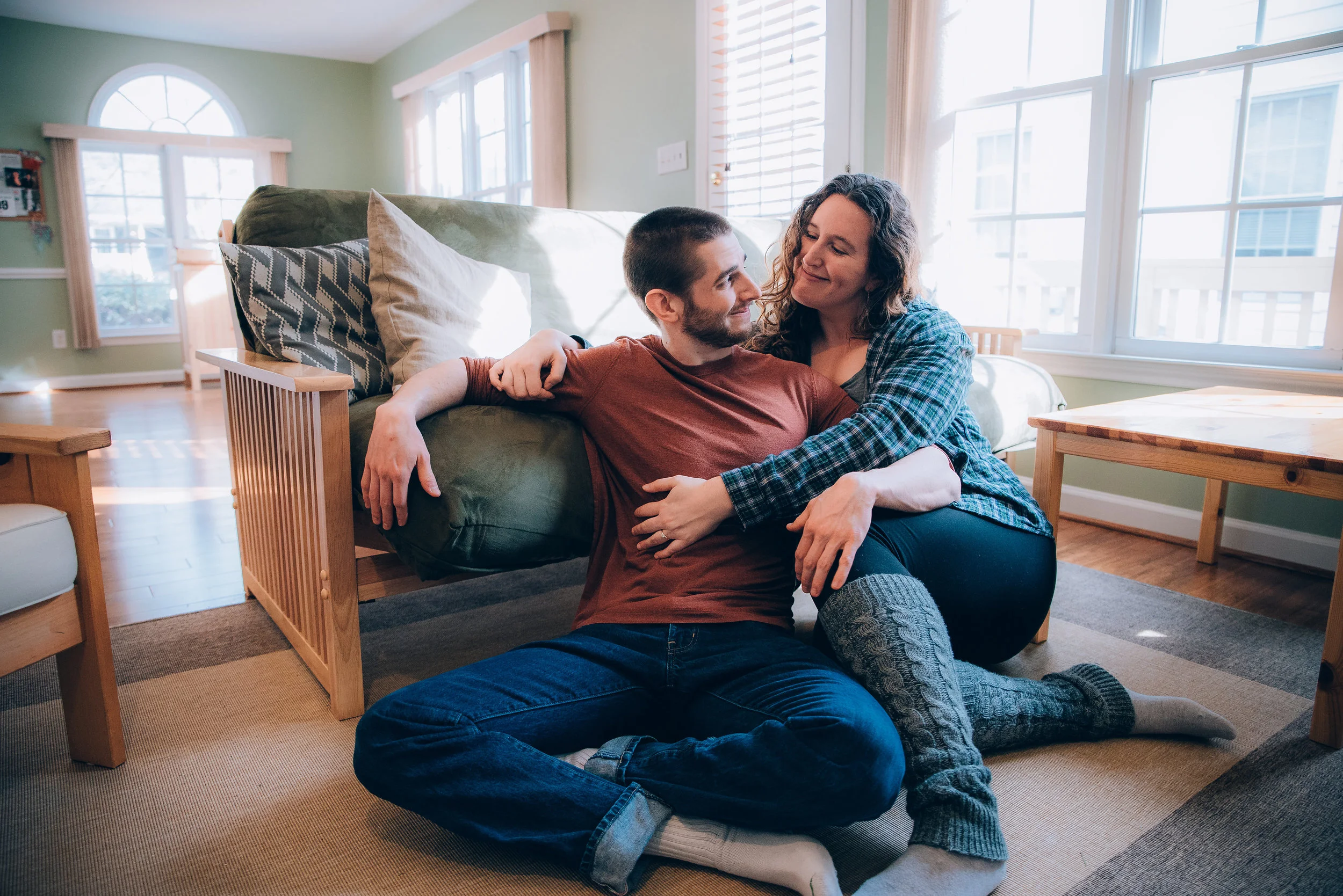 Emma &amp; Michael - In Home Engagement Session 