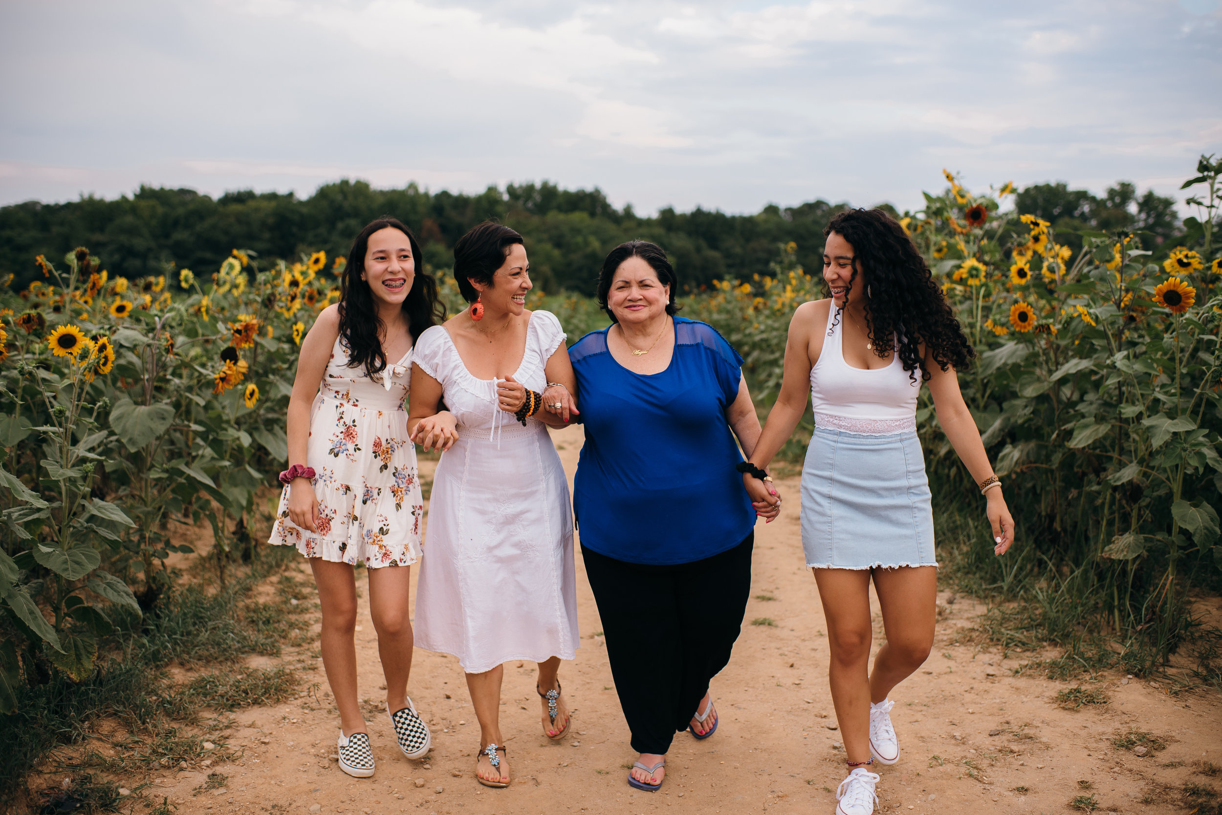 Family Sunflower Session at Dorothea Dix Park