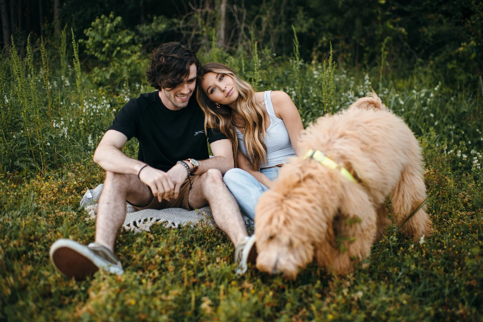 Logan &amp; Austen &amp; Blade - Spring Couple Session at Dorothea Dix Park 