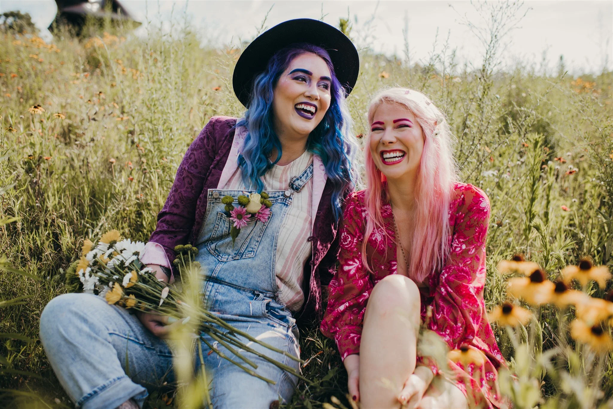 Calico &amp; Adrienne - Pastel Floral Editorial 