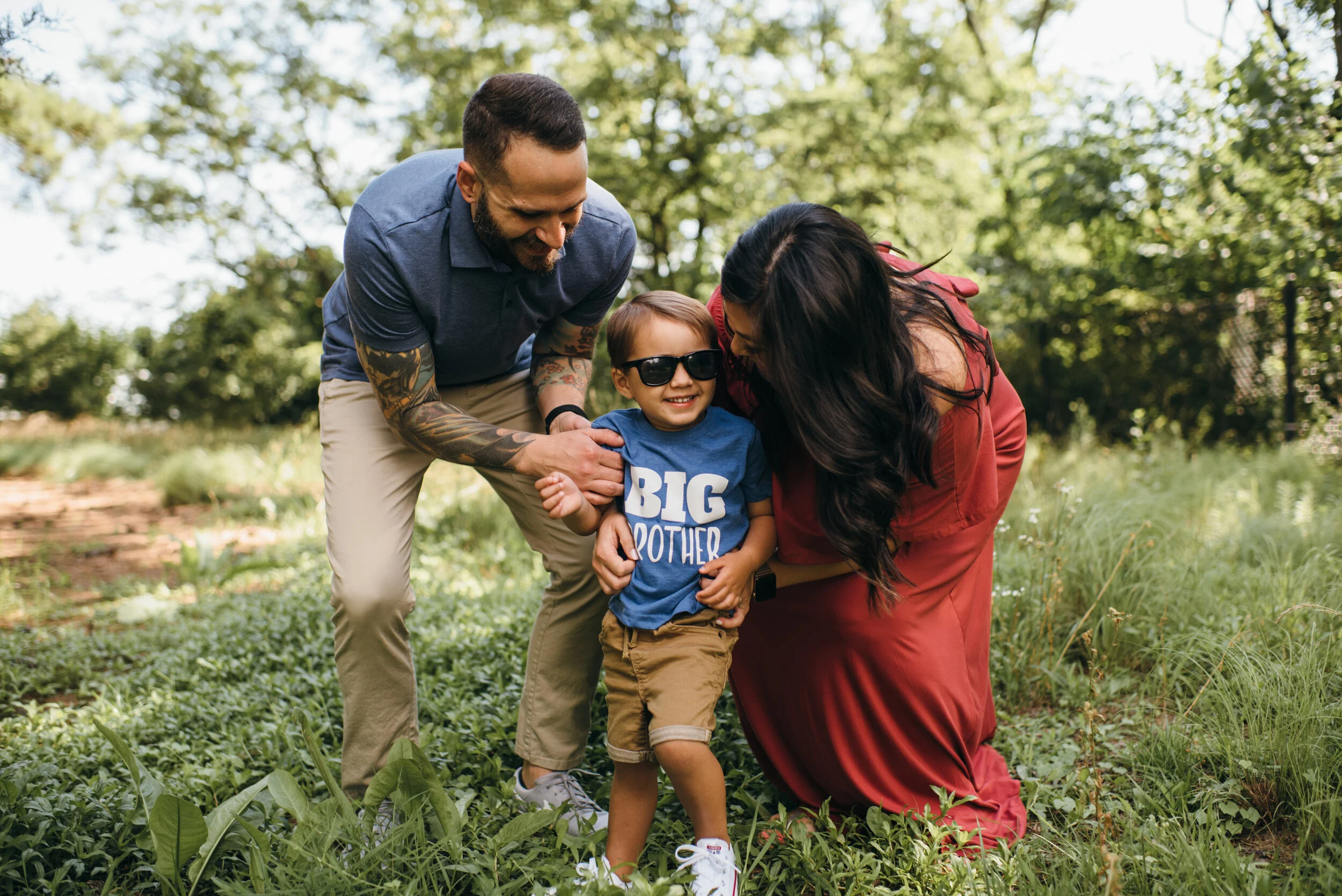 The Harvell Family - NCMA Family &amp; Maternity Session - Raleigh Family Photographer 