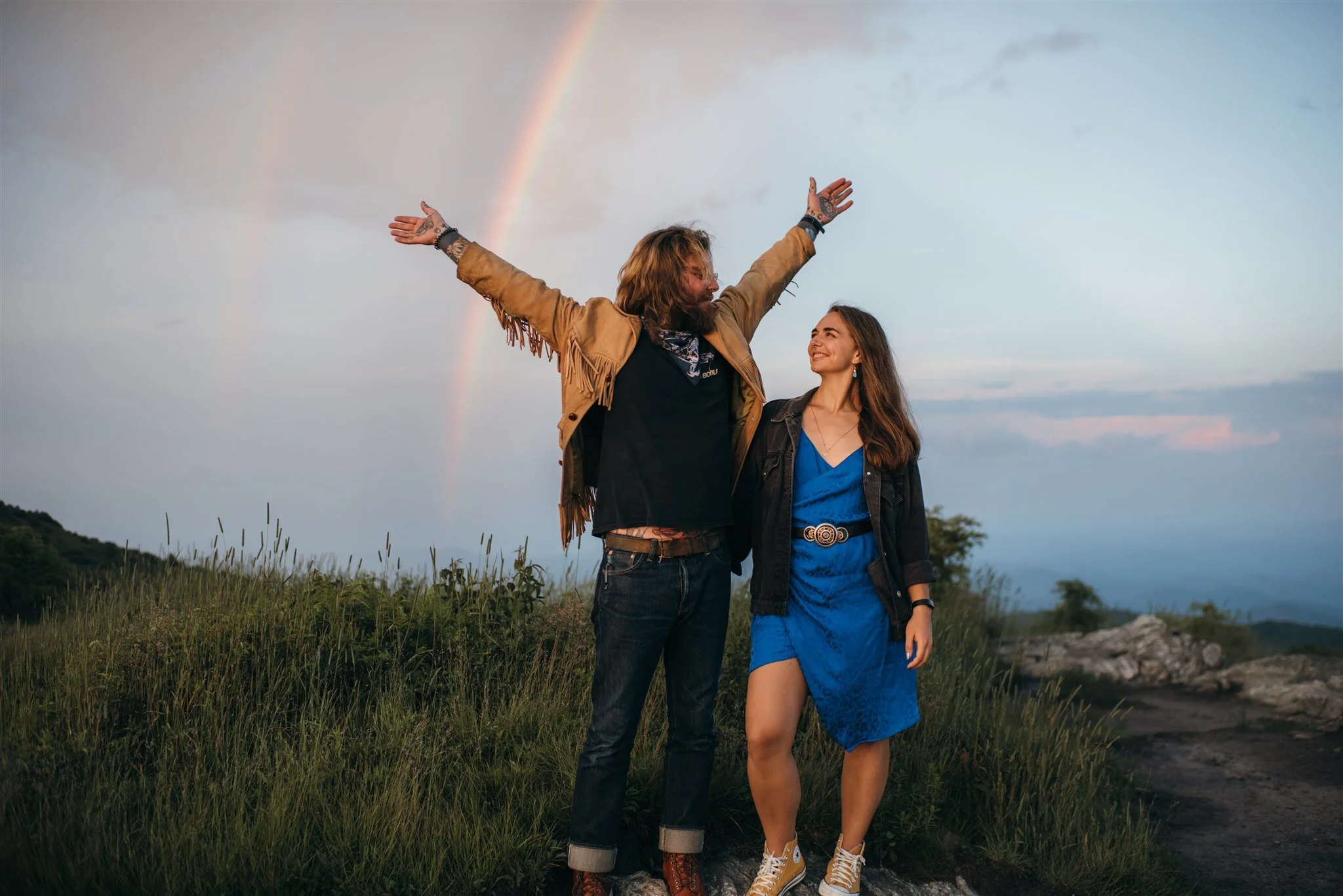 Amanda &amp; Steven - Black Balsam Knob Couple Session 