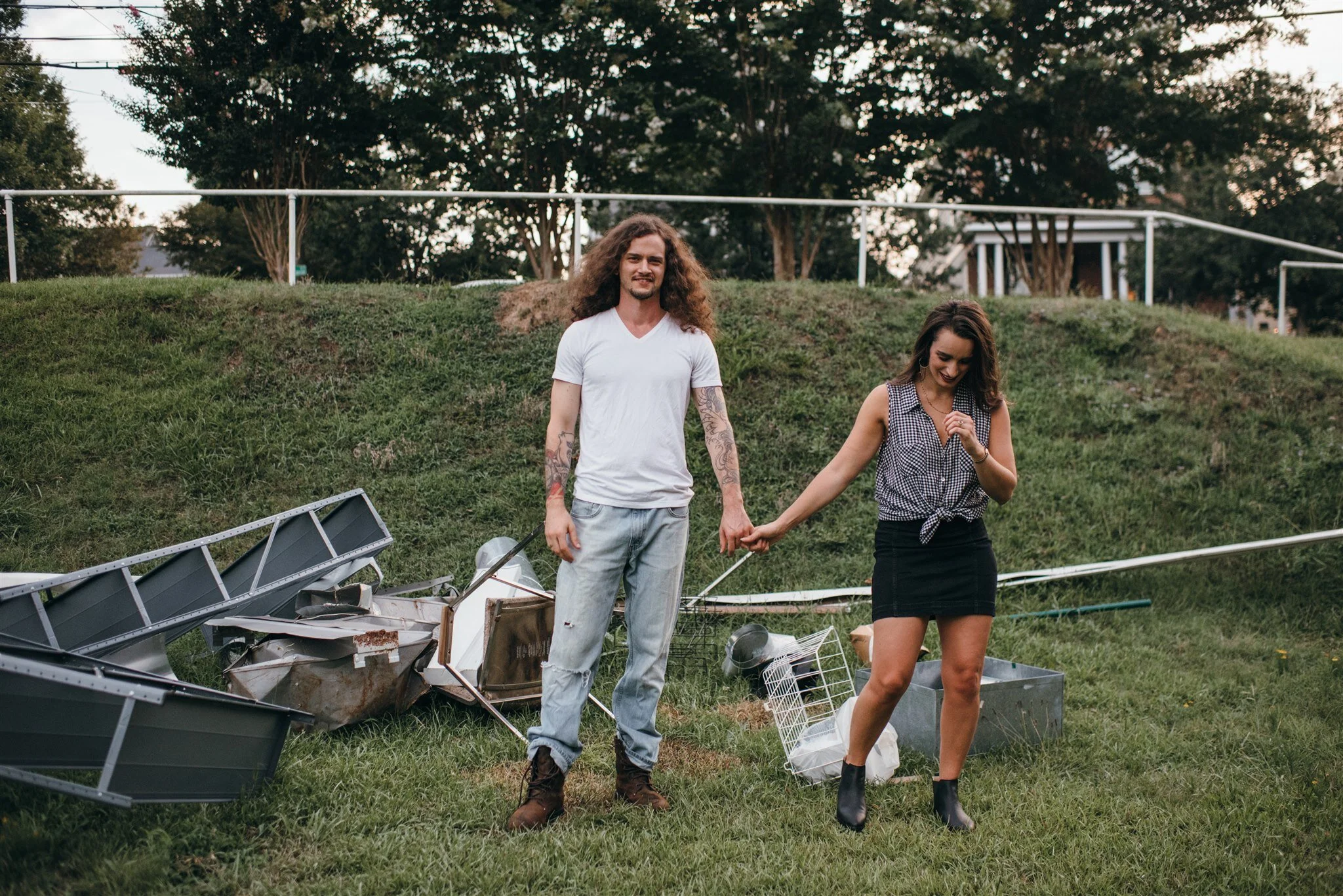 raleigh engagement photographer - rock n roll engagement - north carolina wedding photographer - raleigh wedding photographer