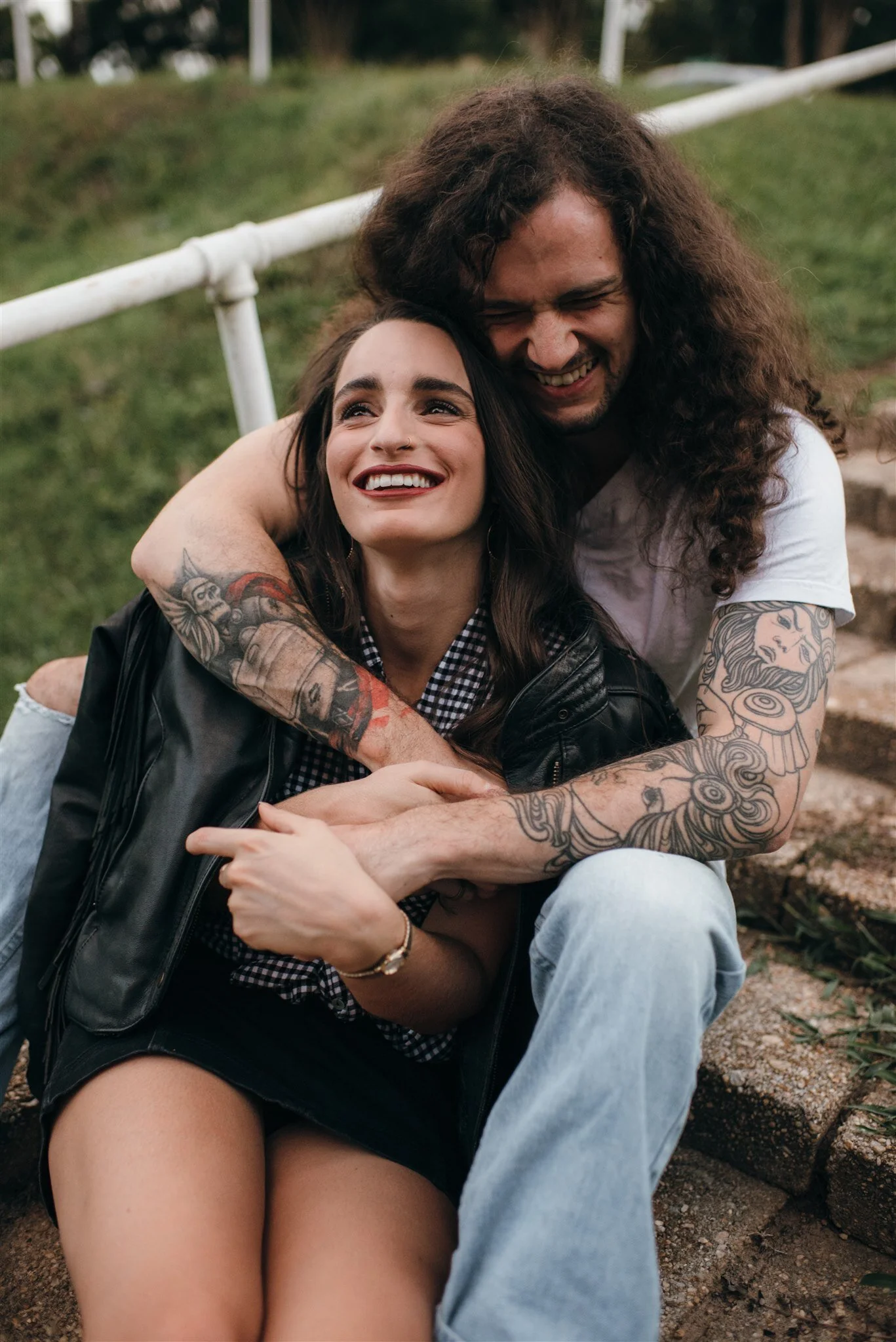 raleigh engagement photographer - rock n roll engagement - north carolina wedding photographer - raleigh wedding photographer