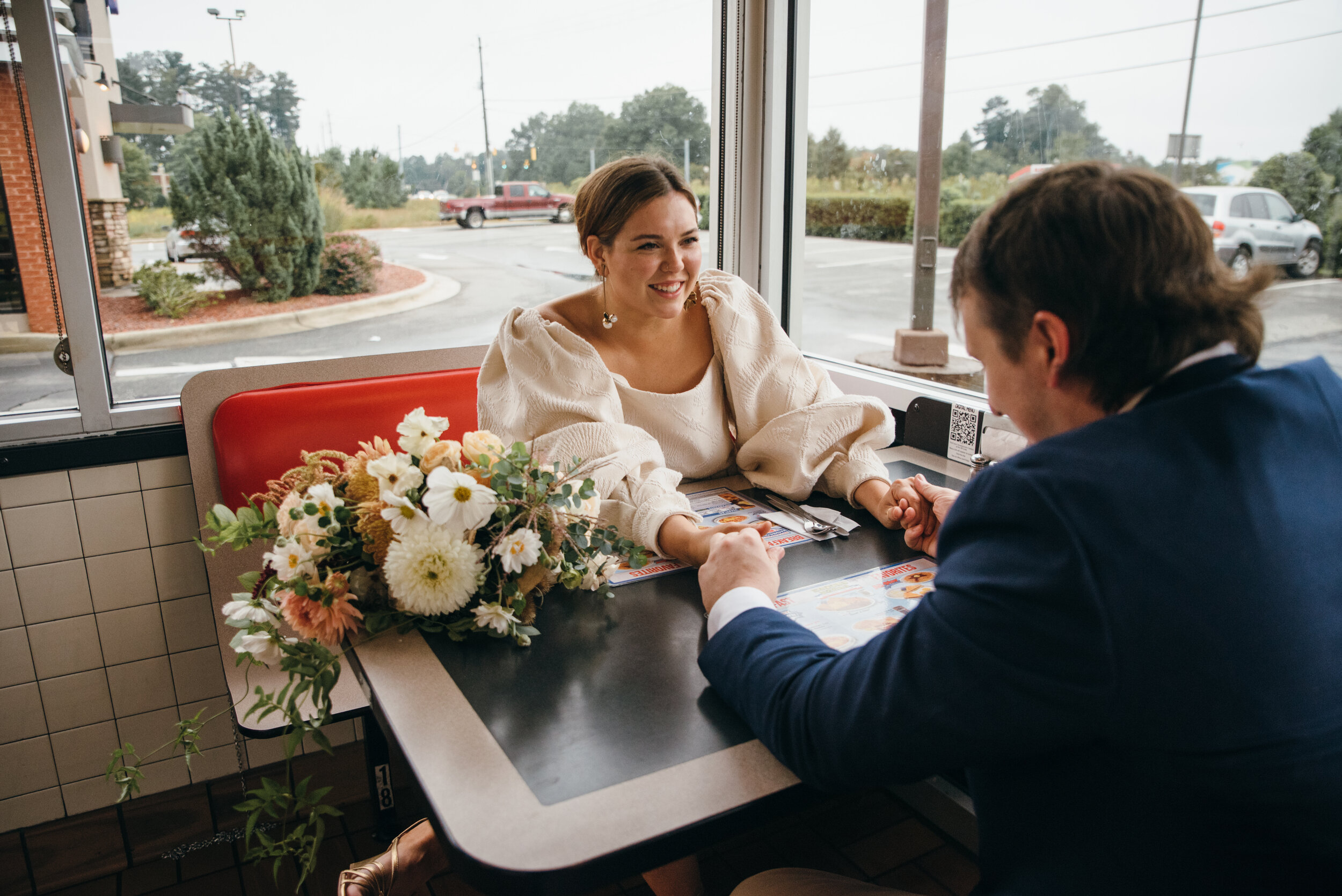 Waffle House Wedding Photographer in North Carolina with Good JuJu Herbal 