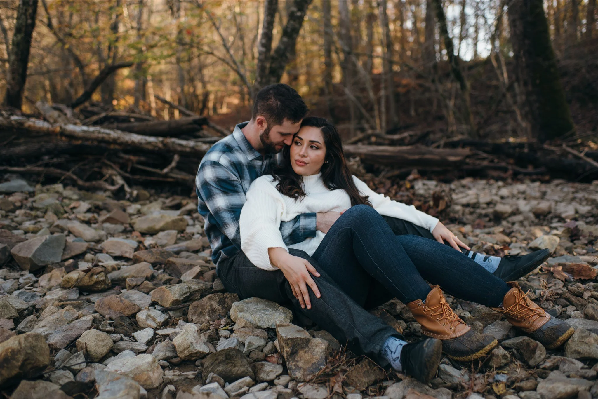 Jessica &amp; Jeff - Eno River Engagement - Durham Wedding Photographer 