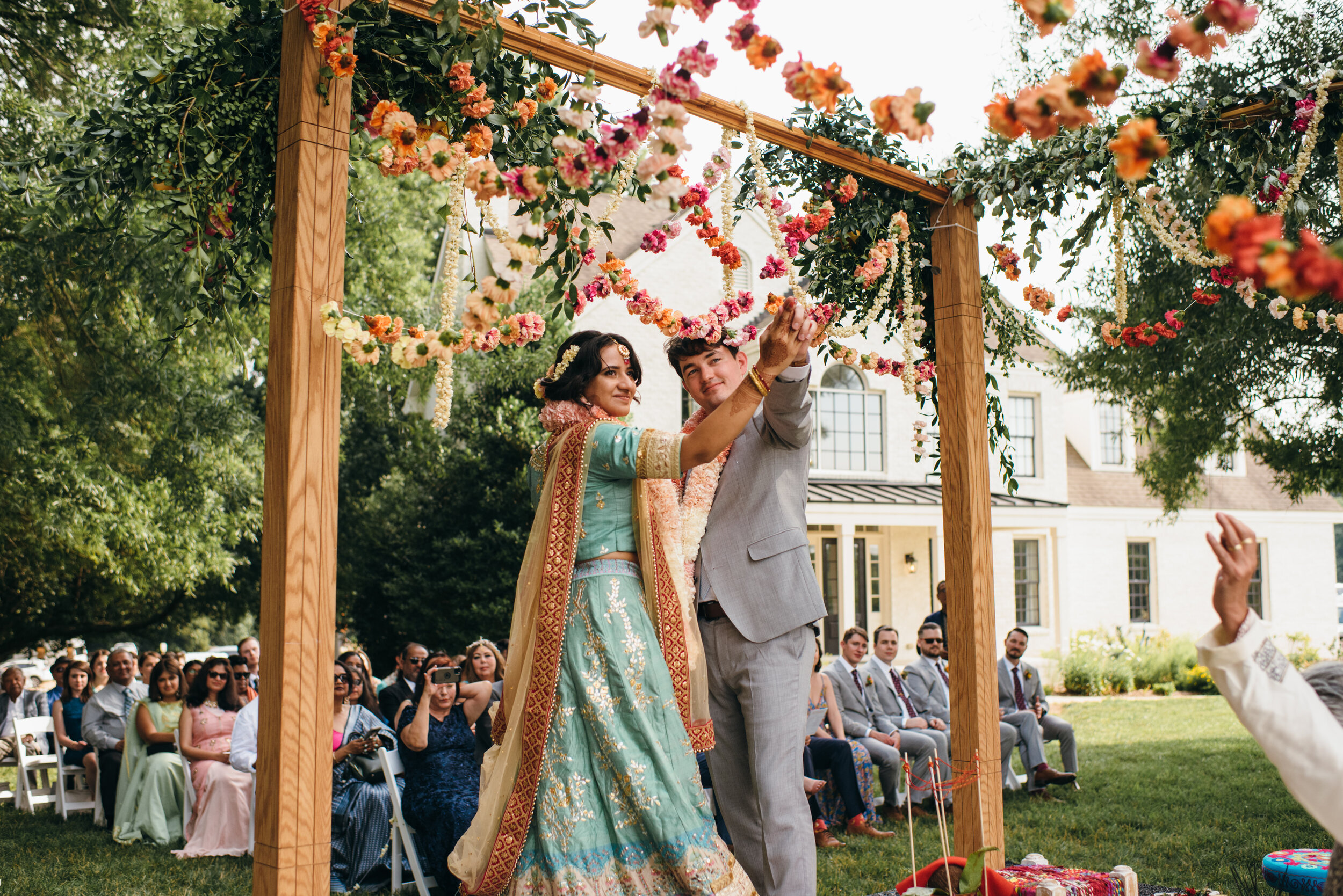 Indian Fusion Wedding at The Meadows at Firefly Preserve Raleigh 