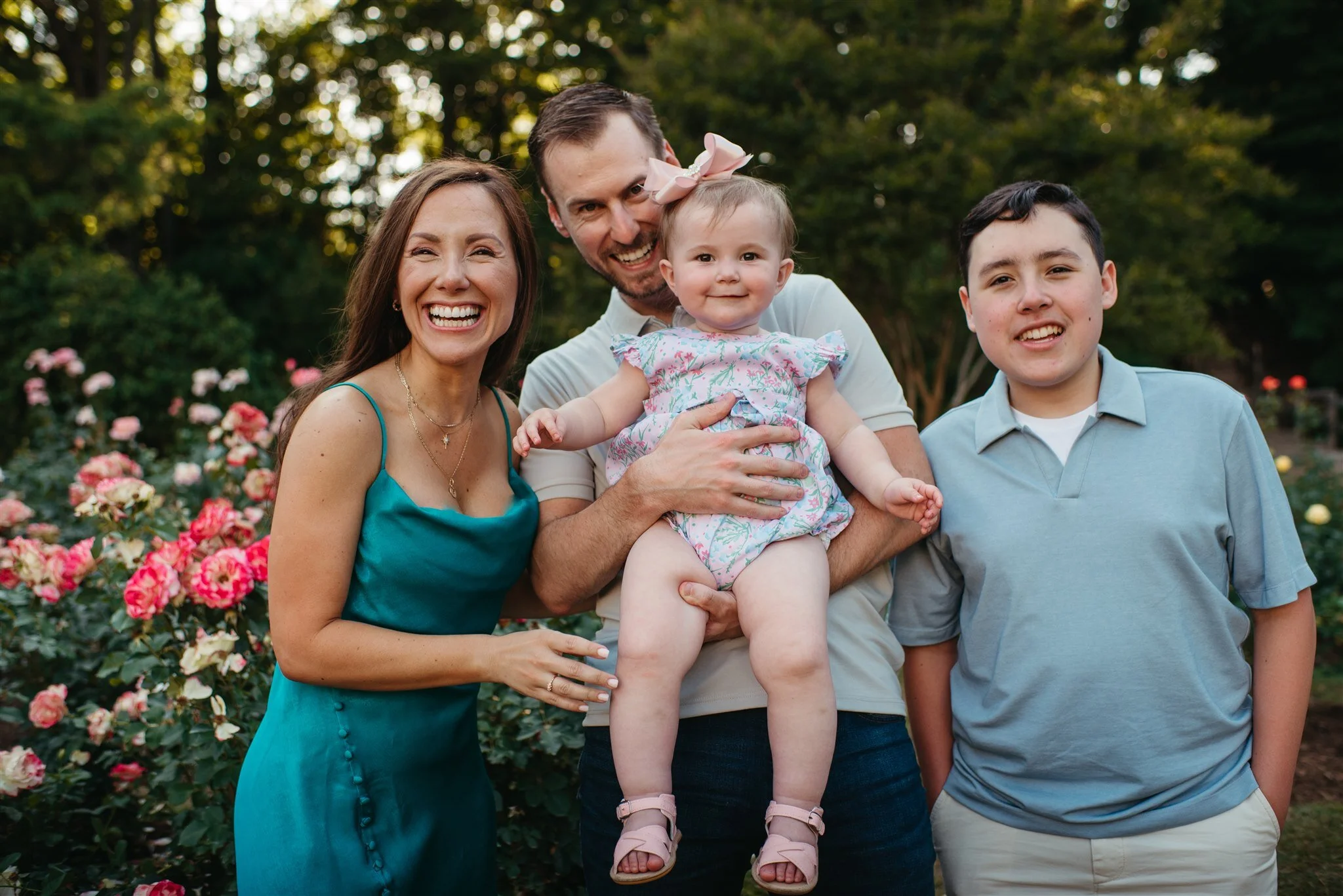 Hilbert Family - Raleigh Rose Garden Session 