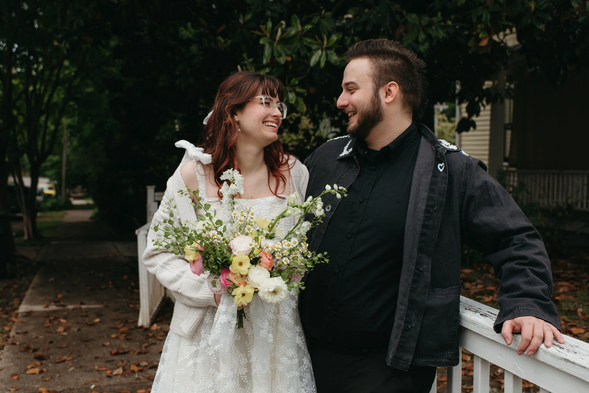 Casual Dinner Party Style Microwedding in Raleigh with Julia &amp; Luke