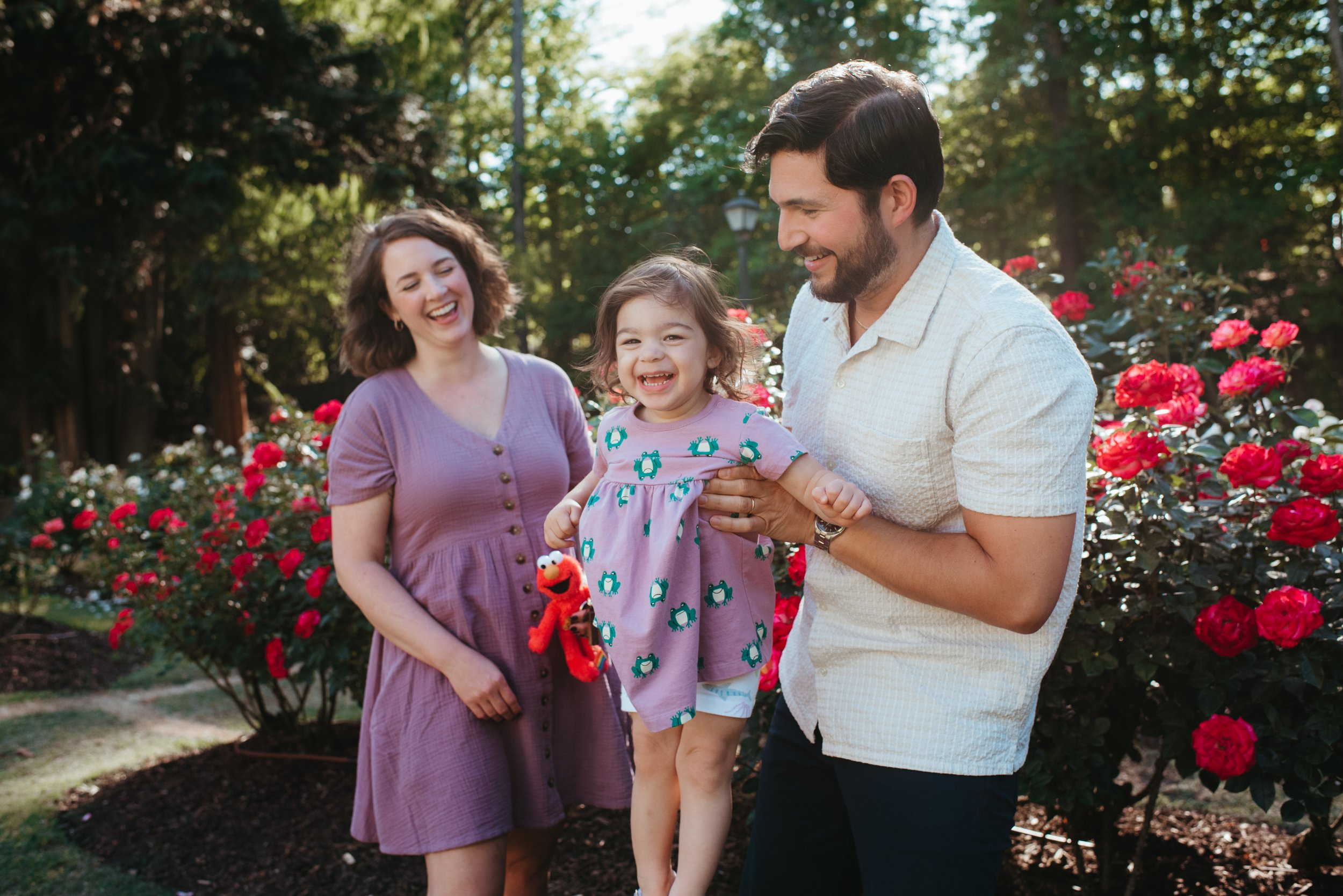 Charming Rose Garden Family Session in Raleigh with Alex &amp; Joseph