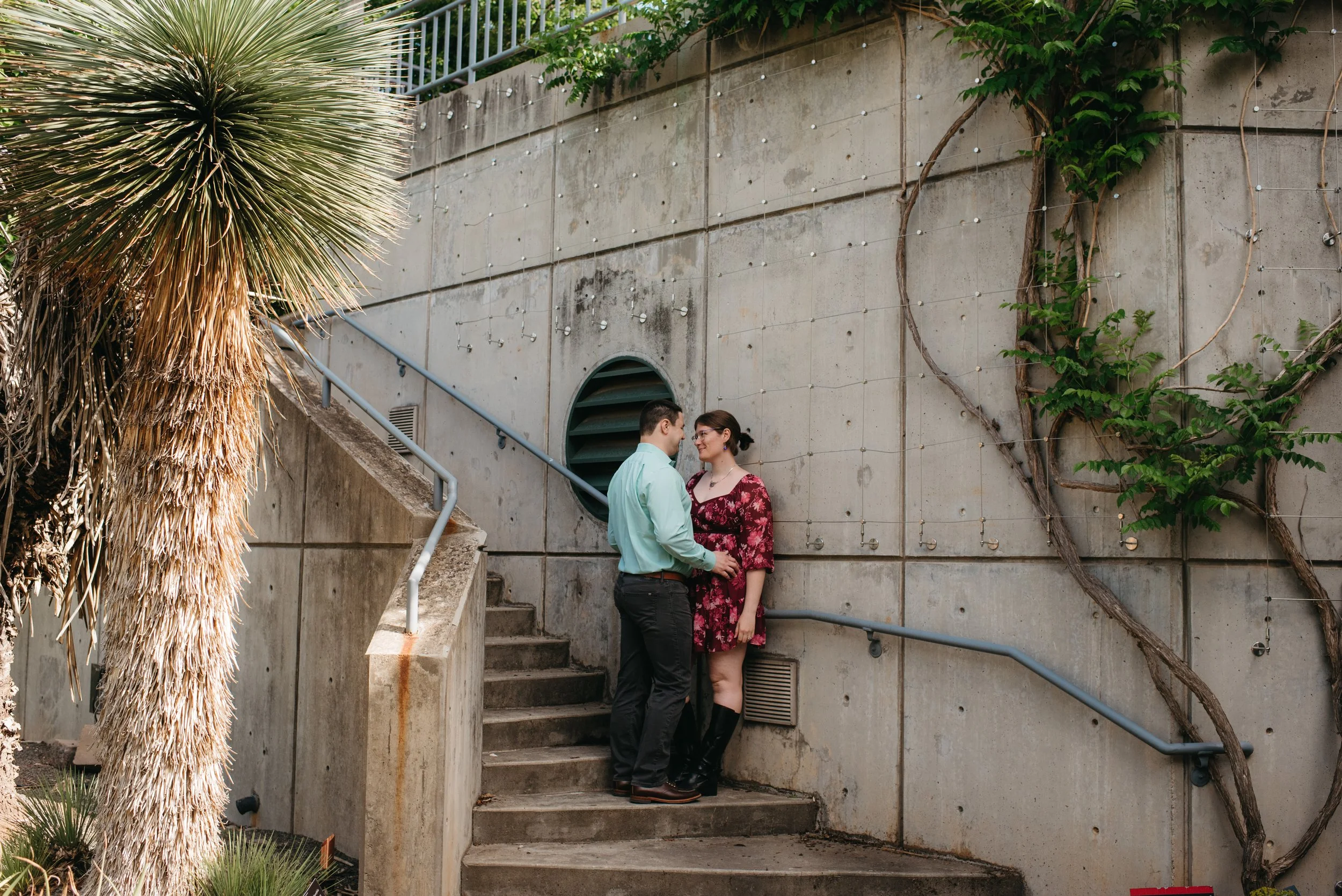 Tender, Enchanting Engagement at JC Raulston in Raleigh with Maria &amp; Sean