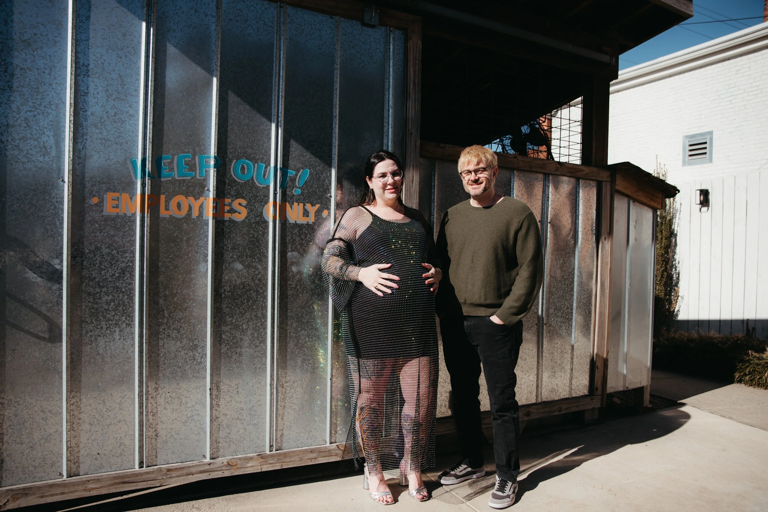 Small Town Vibe Maternity &amp; Newborn Session in Clayton with Victoria &amp; Ryan