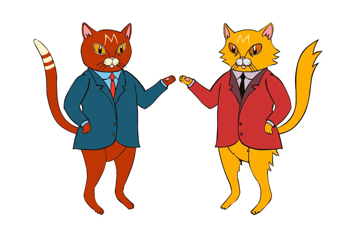 Rufus and Fizzbert, 2011. Character Designs