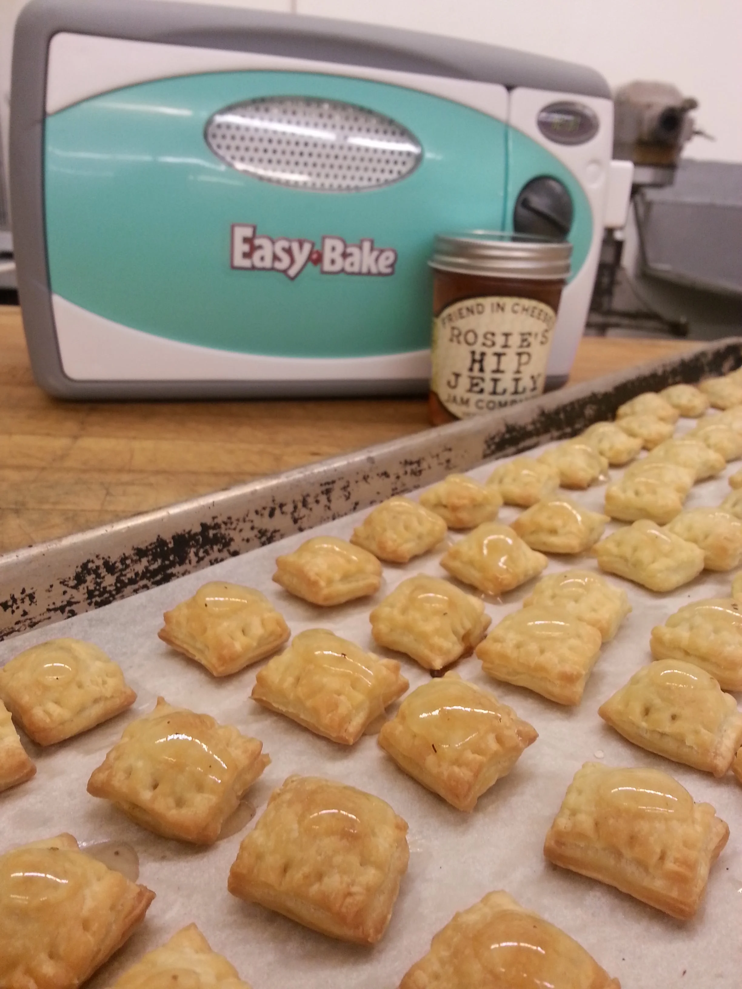 Ducky Pop Tarts with a Rosie Glow - Duck Pate stuffed puff pastry